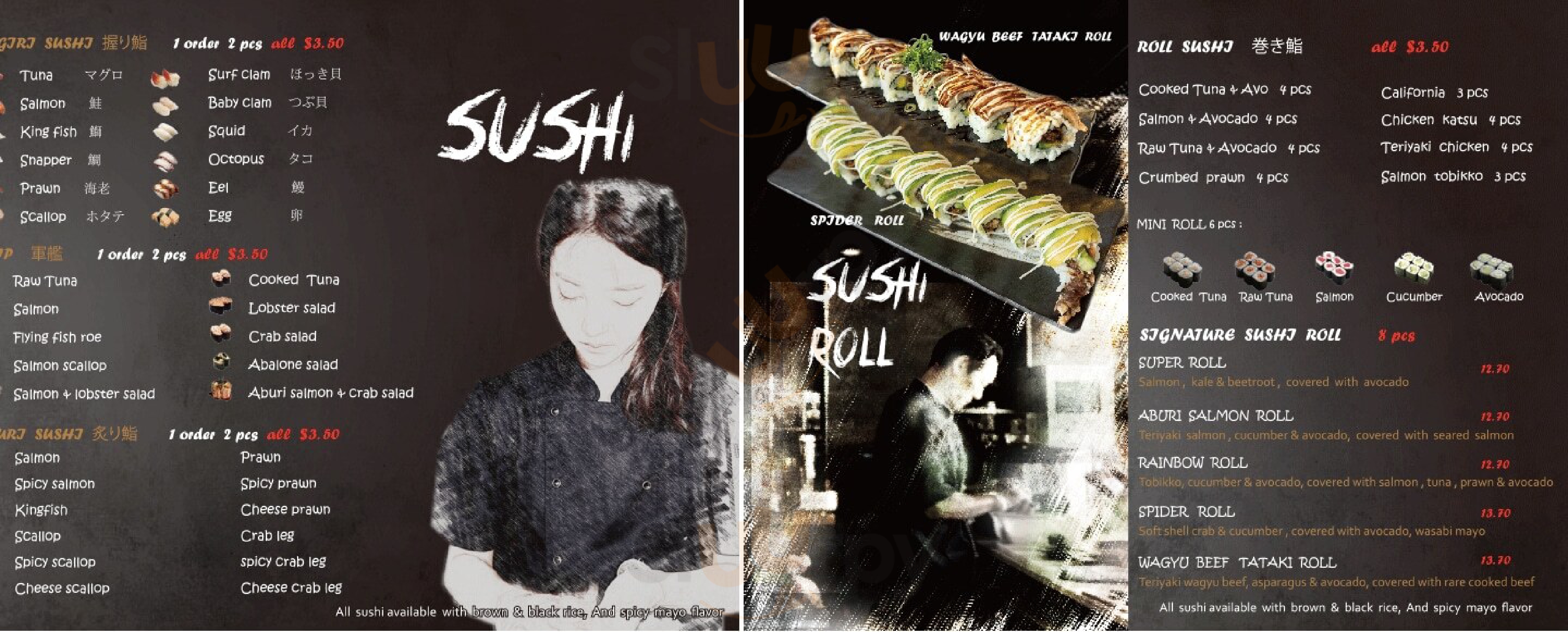 Take Sushi & Japanese Cuisine Sydney Menu - 1