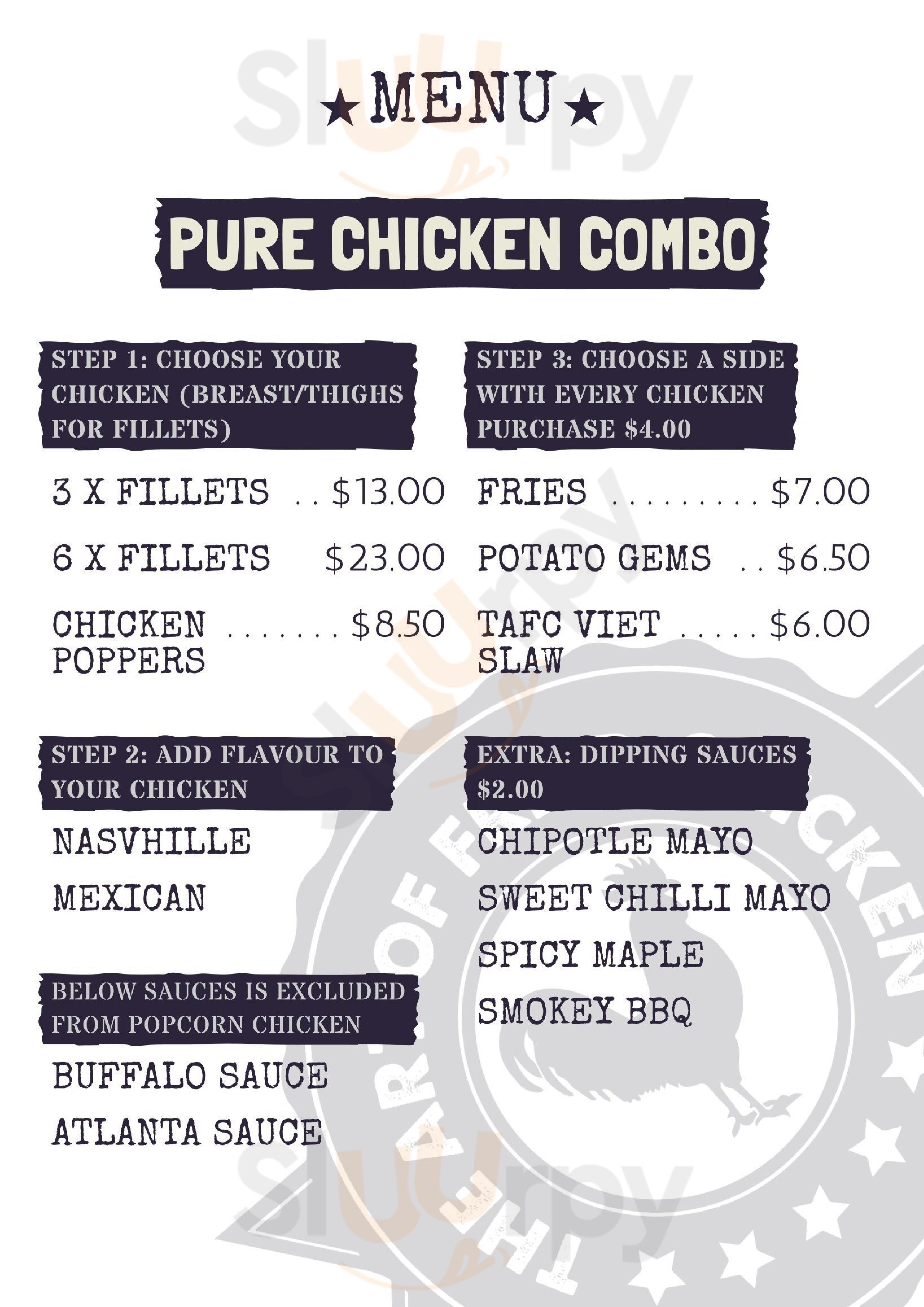 The Art Of Fried Chicken Melbourne Menu - 1