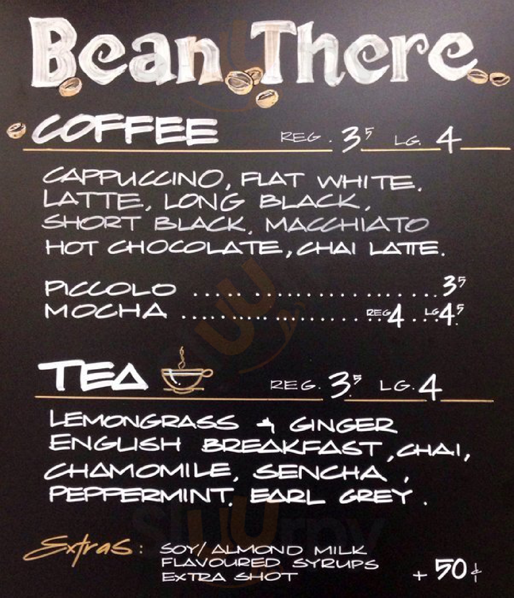 Bean There Sydney Menu - 1