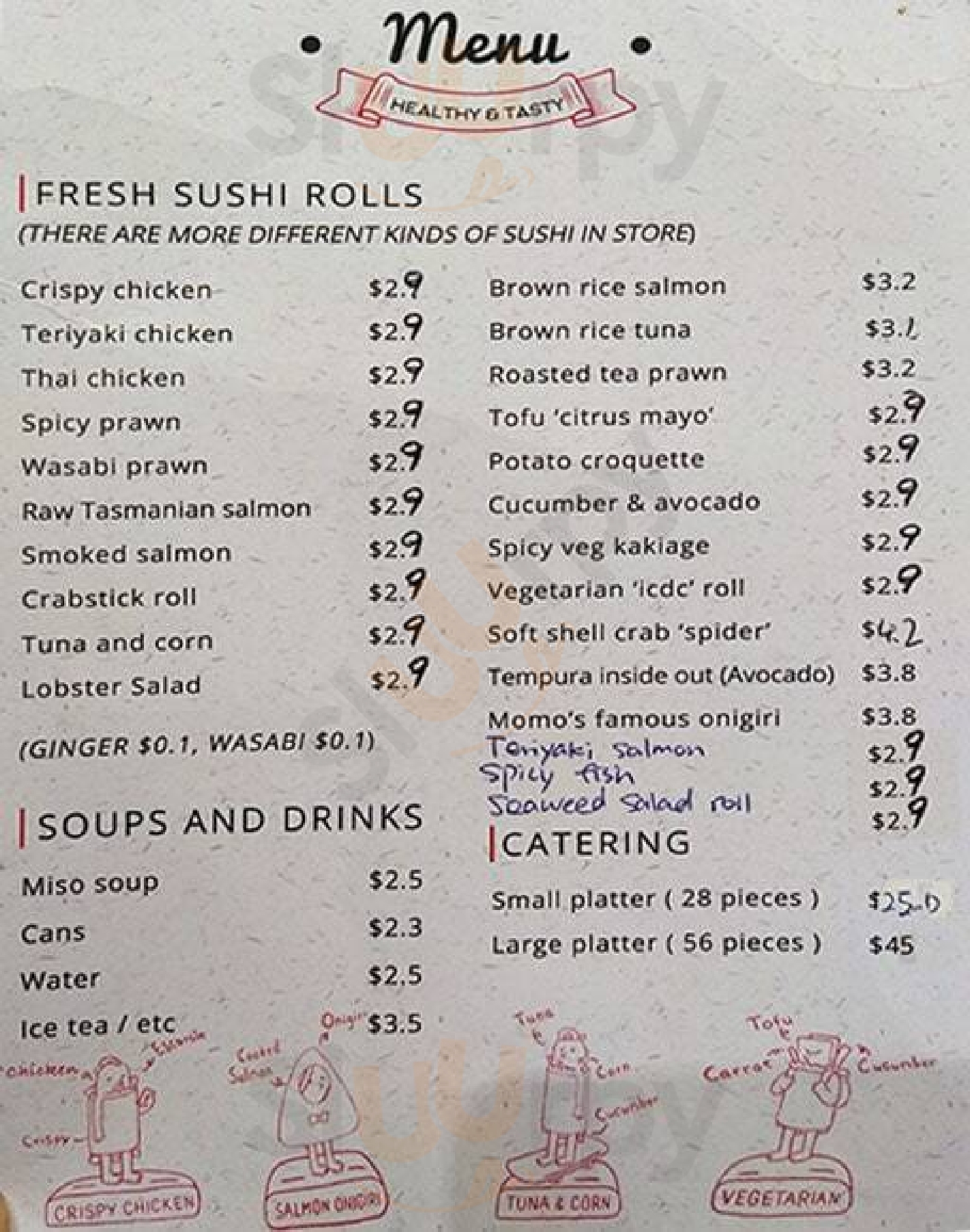 Momo Sushi Melbourne Menu - 1