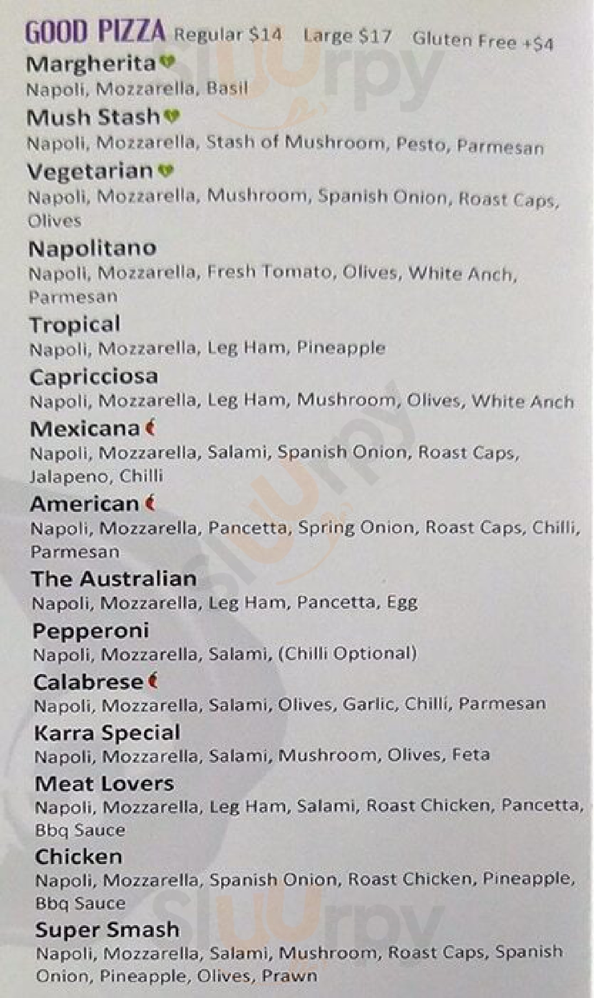 St Loui's Pizza & Pasta Melbourne Menu - 1