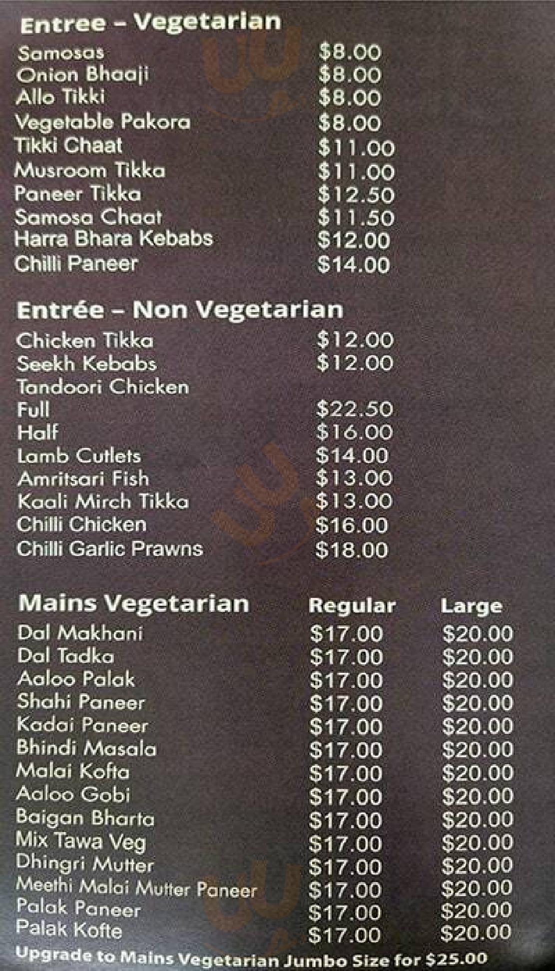 Junoon Melbourne Menu - 1