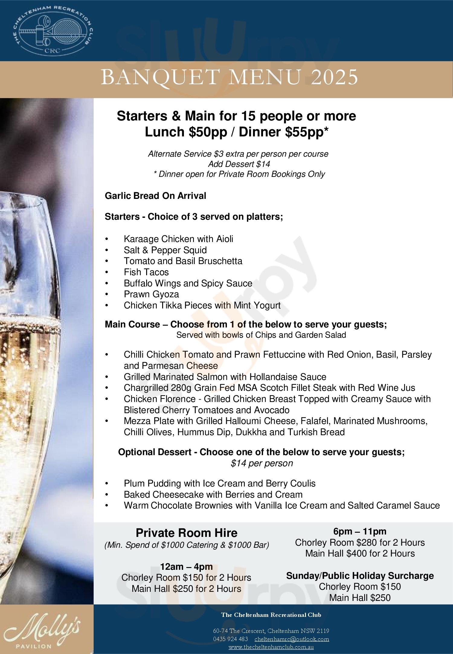 Main Menu - Cafe Bela