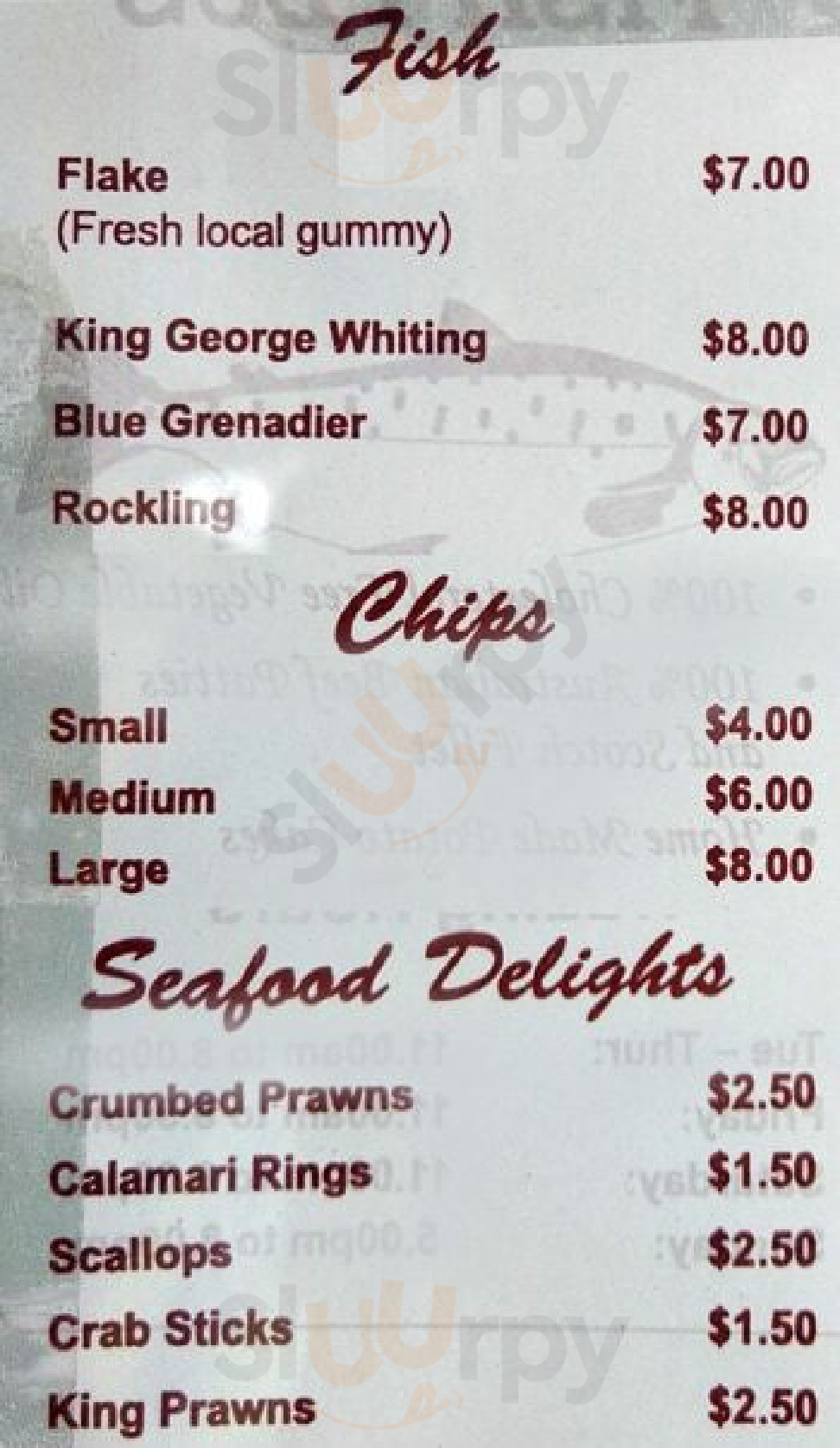 Fish Plus - Fish And Chips Melbourne Menu - 1