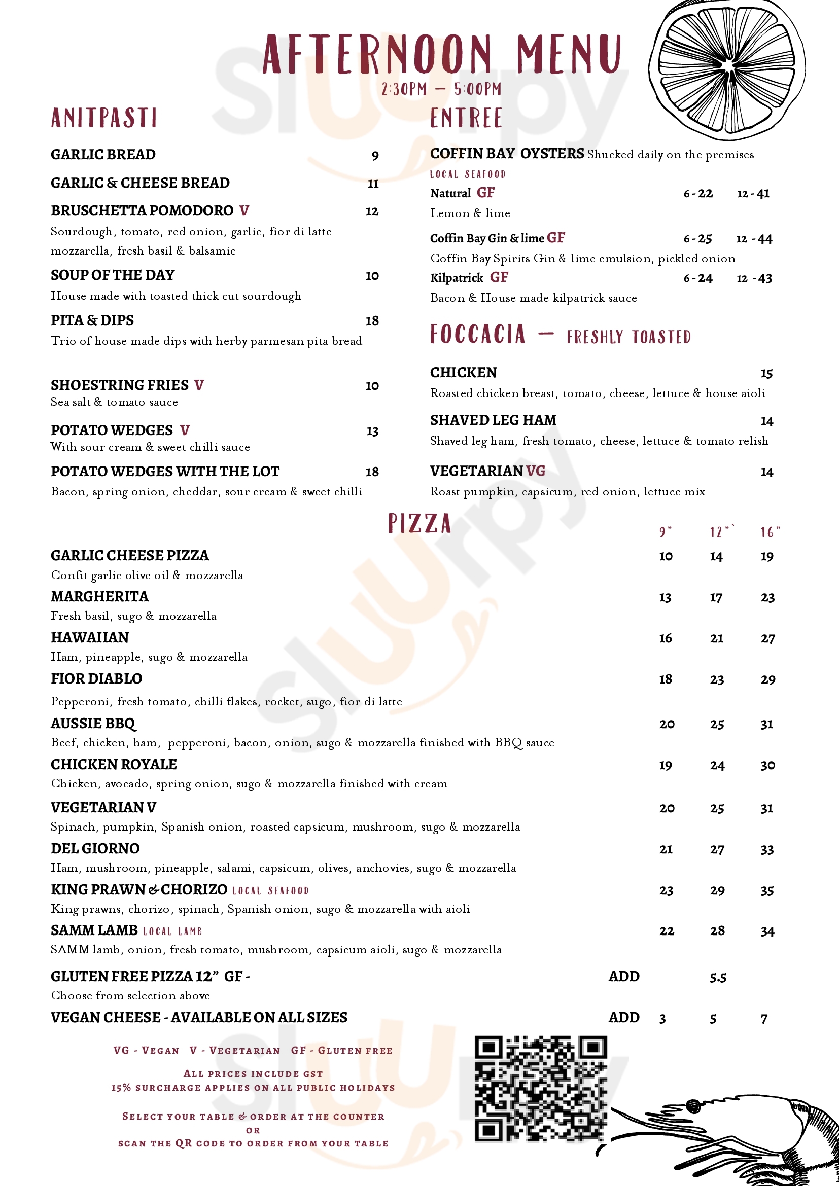Del Giorno Port Lincoln Menu - 1