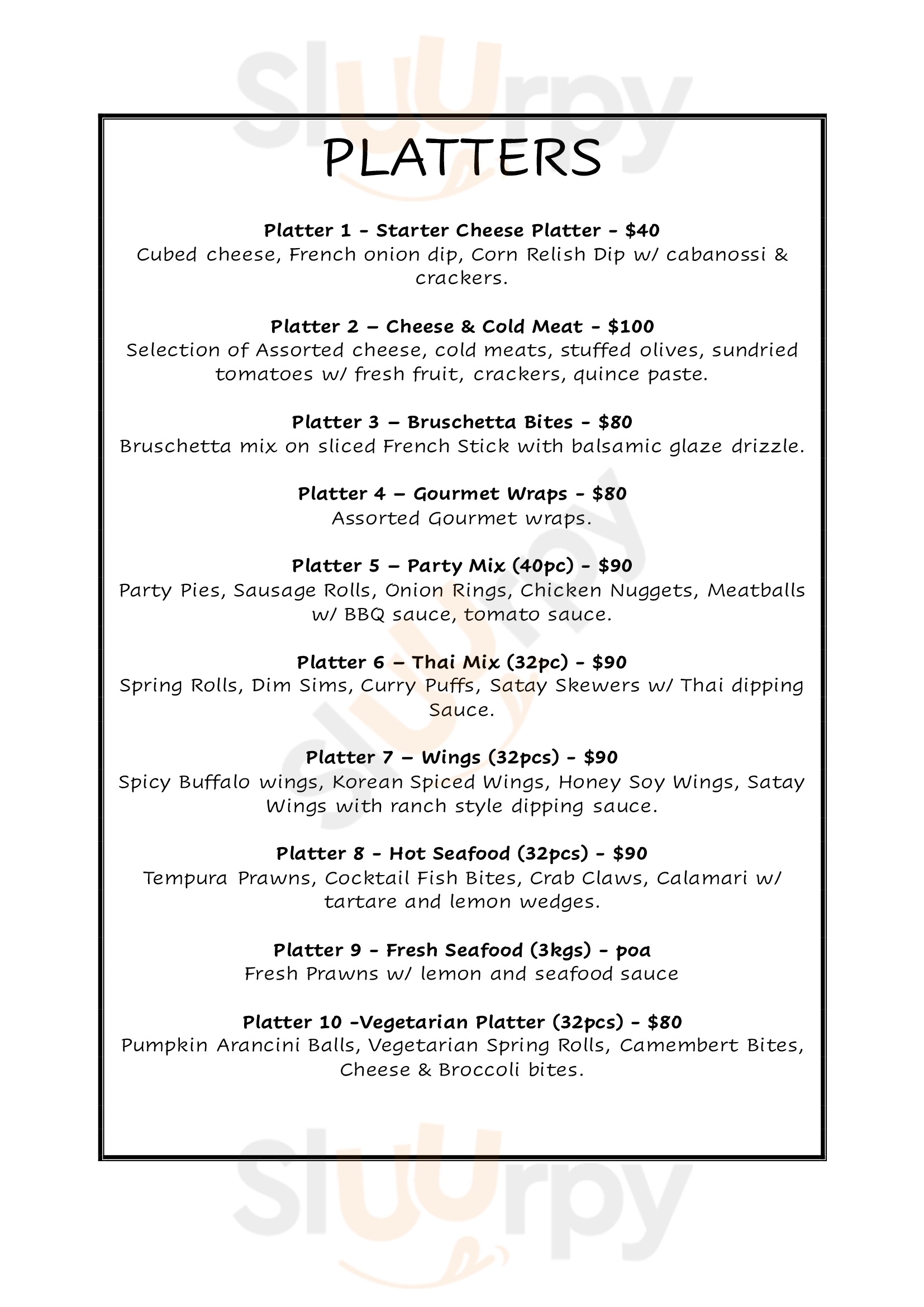 The Caledonian Hotel Singleton Menu - 1