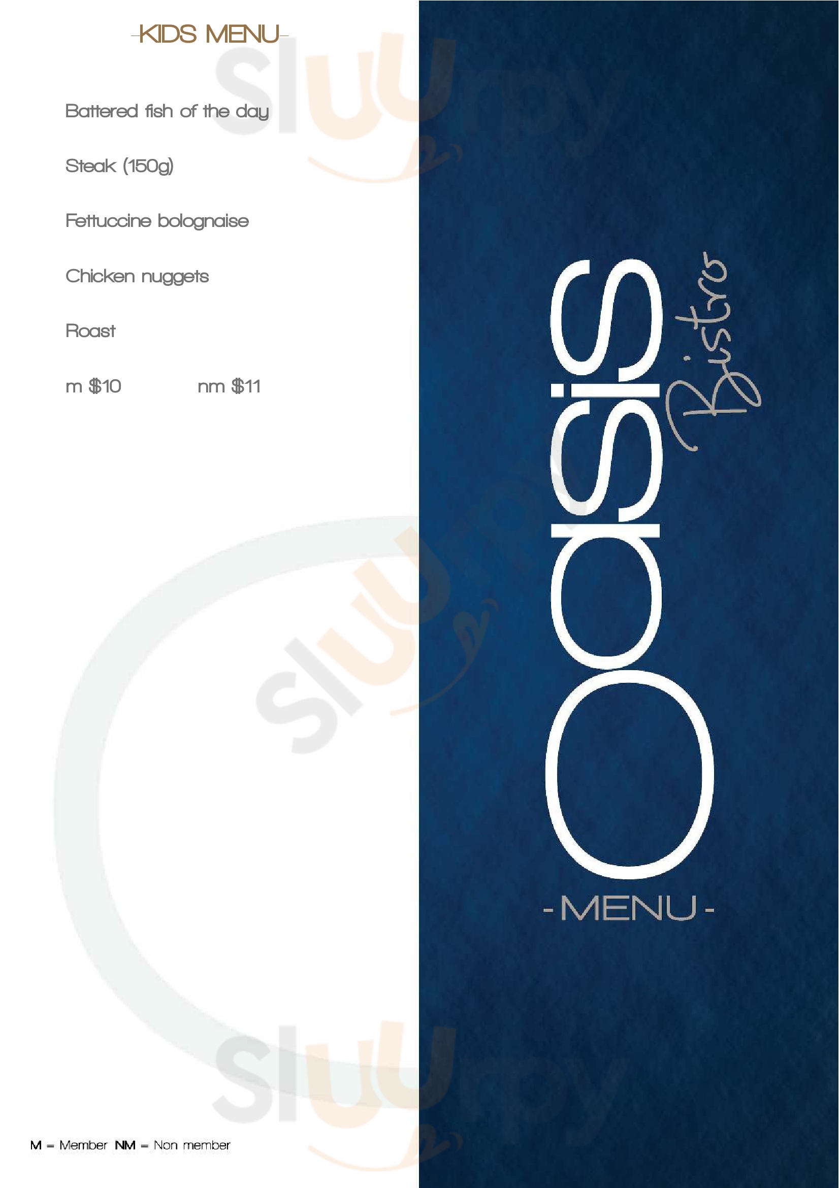 Sawtell Rsl Club Sawtell Menu - 1