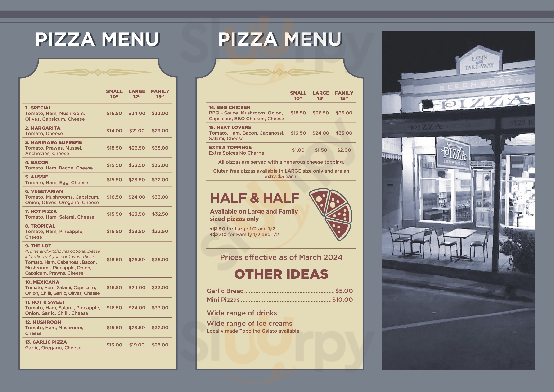 Beechworth Pizza & Takeaway Beechworth Menu - 1