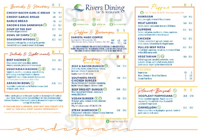 Murwillumbah Services Club menu