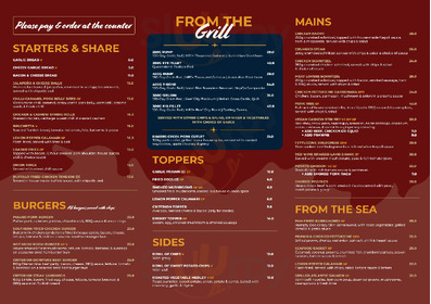 The Criterion Hotel menu