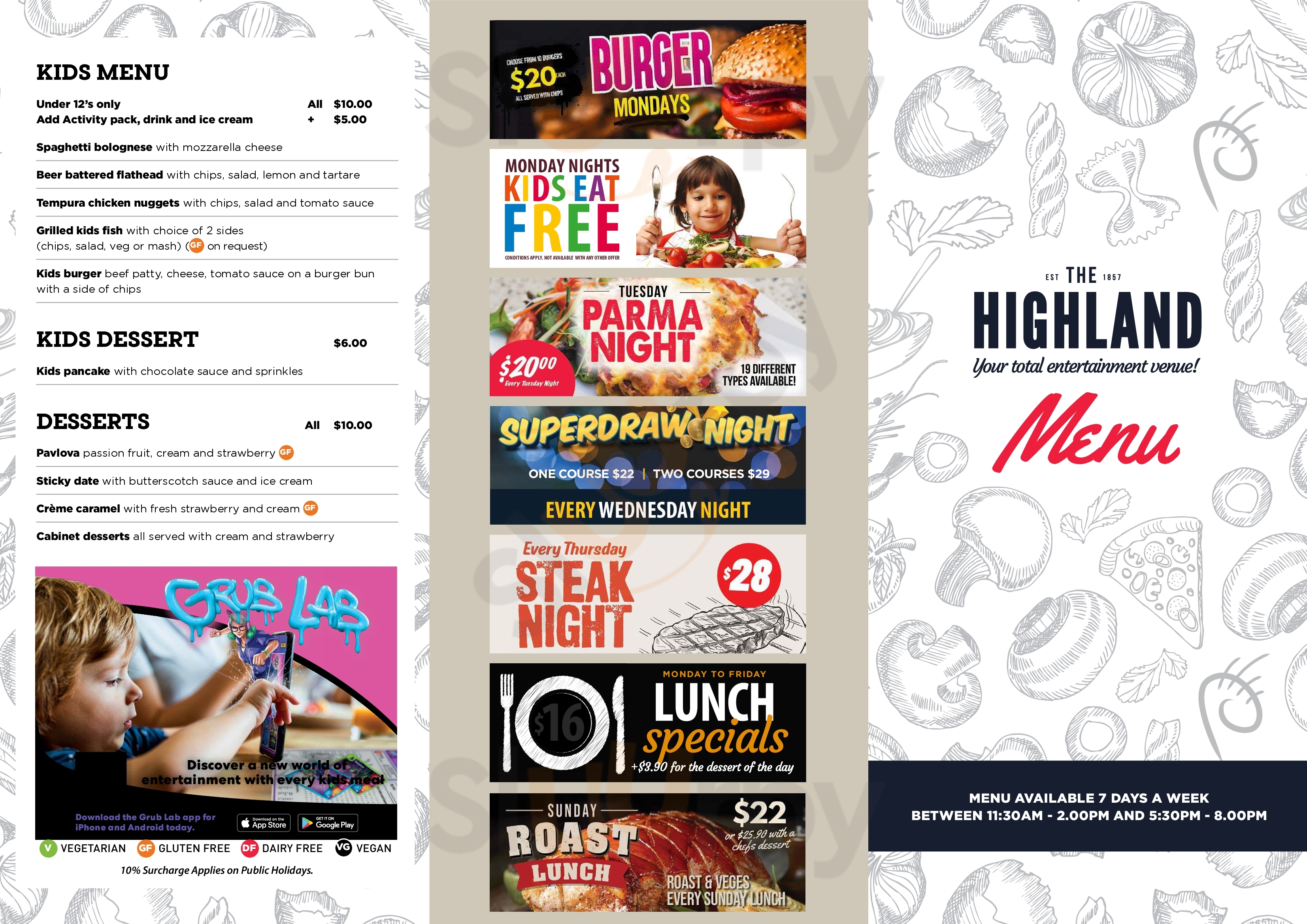 Pipes Bistro Maryborough Menu - 1