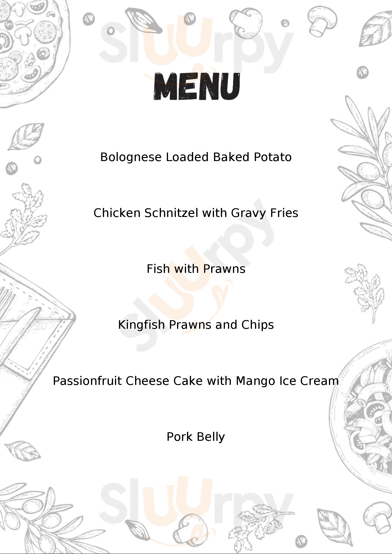 Bowling Club Bistro Burnt Pine Menu - 1