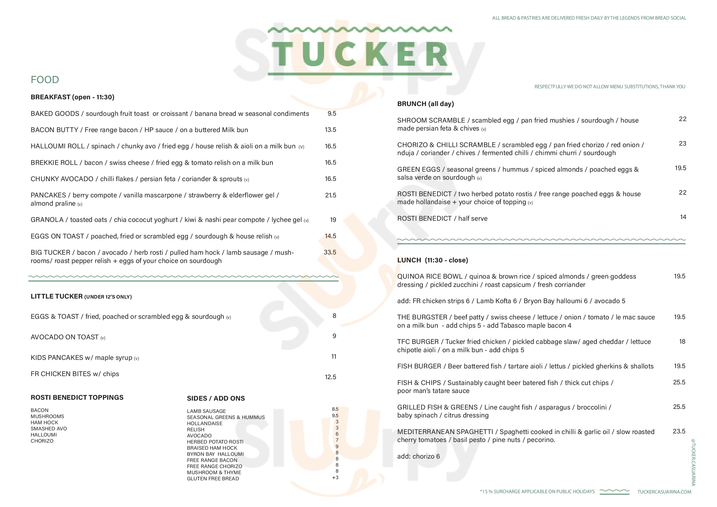 Main Menu - Tucker