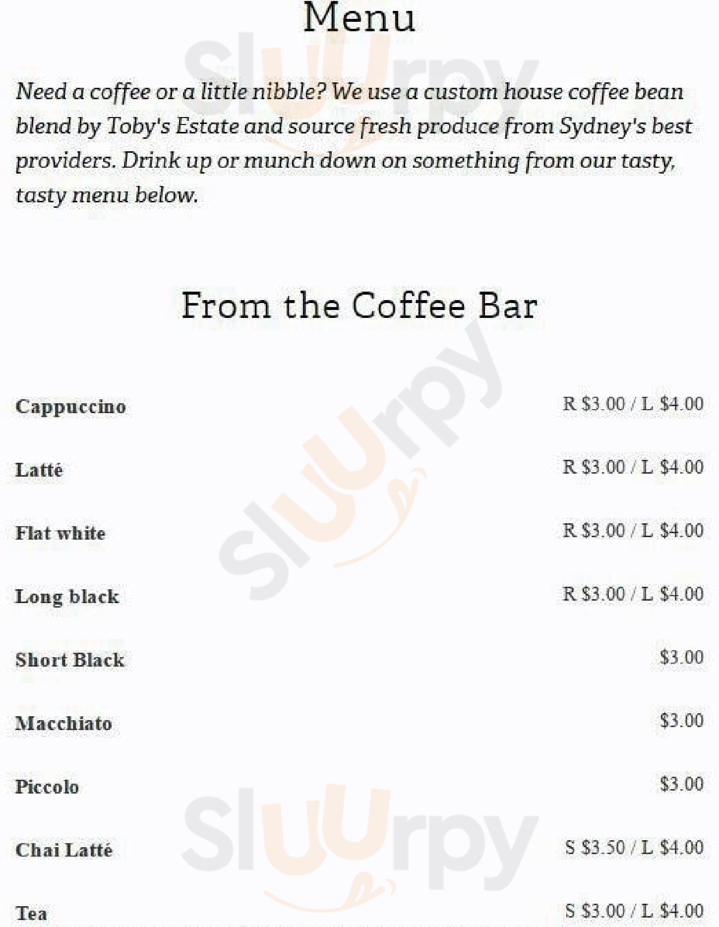 Cafe Nookie Sydney Menu - 1