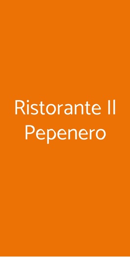 Ristorante Pizzeria Pepenero, Pinarella