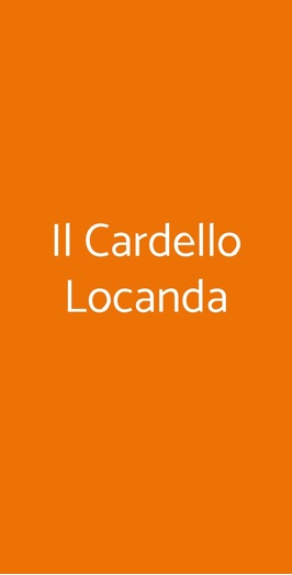 Il Cardello Locanda, Casola Valsenio