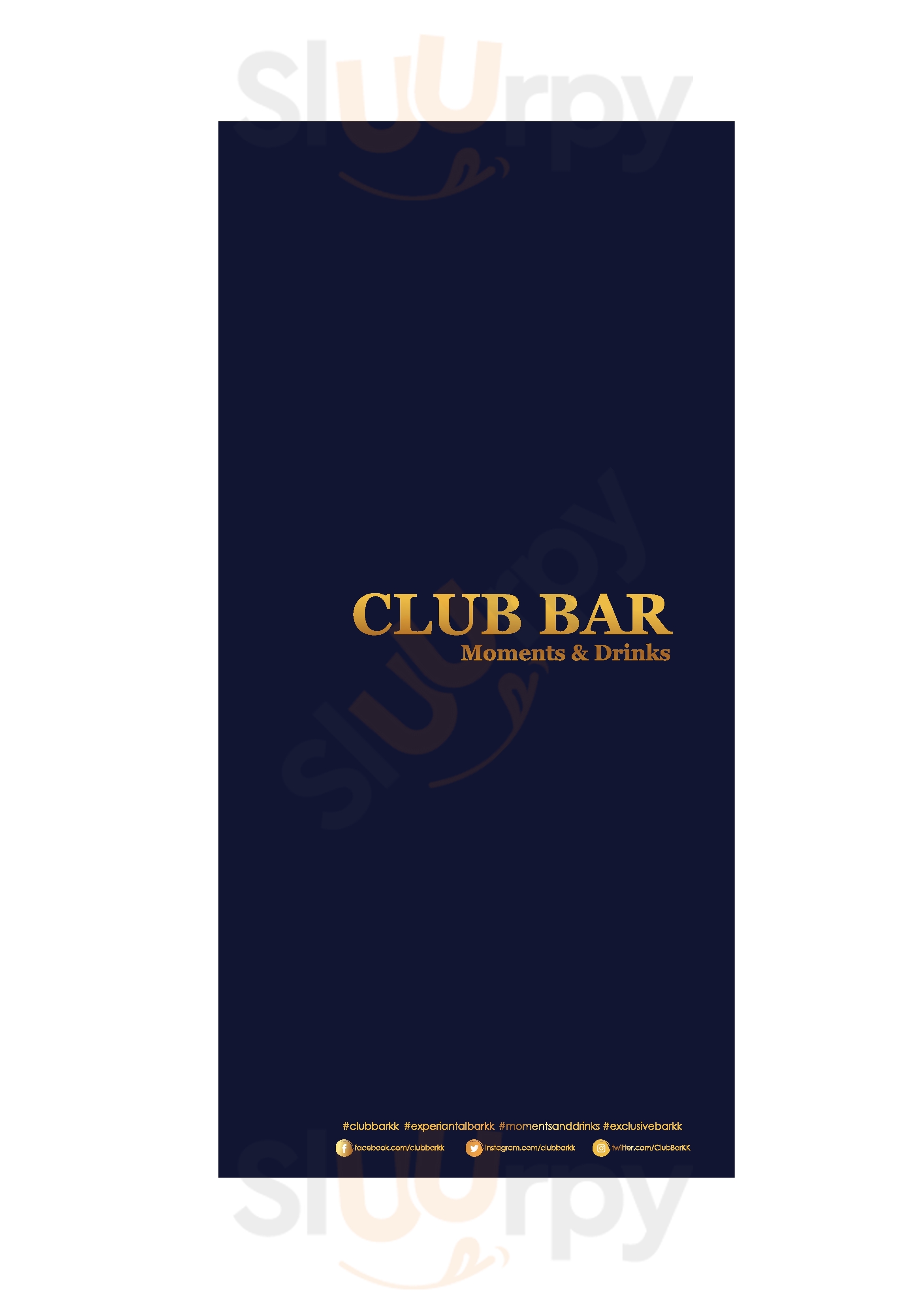 Club Bar At Hilton Kota Kinabalu Kota Kinabalu Menu - 1