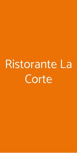 Ristorante Pizzeria La Corte, Faenza