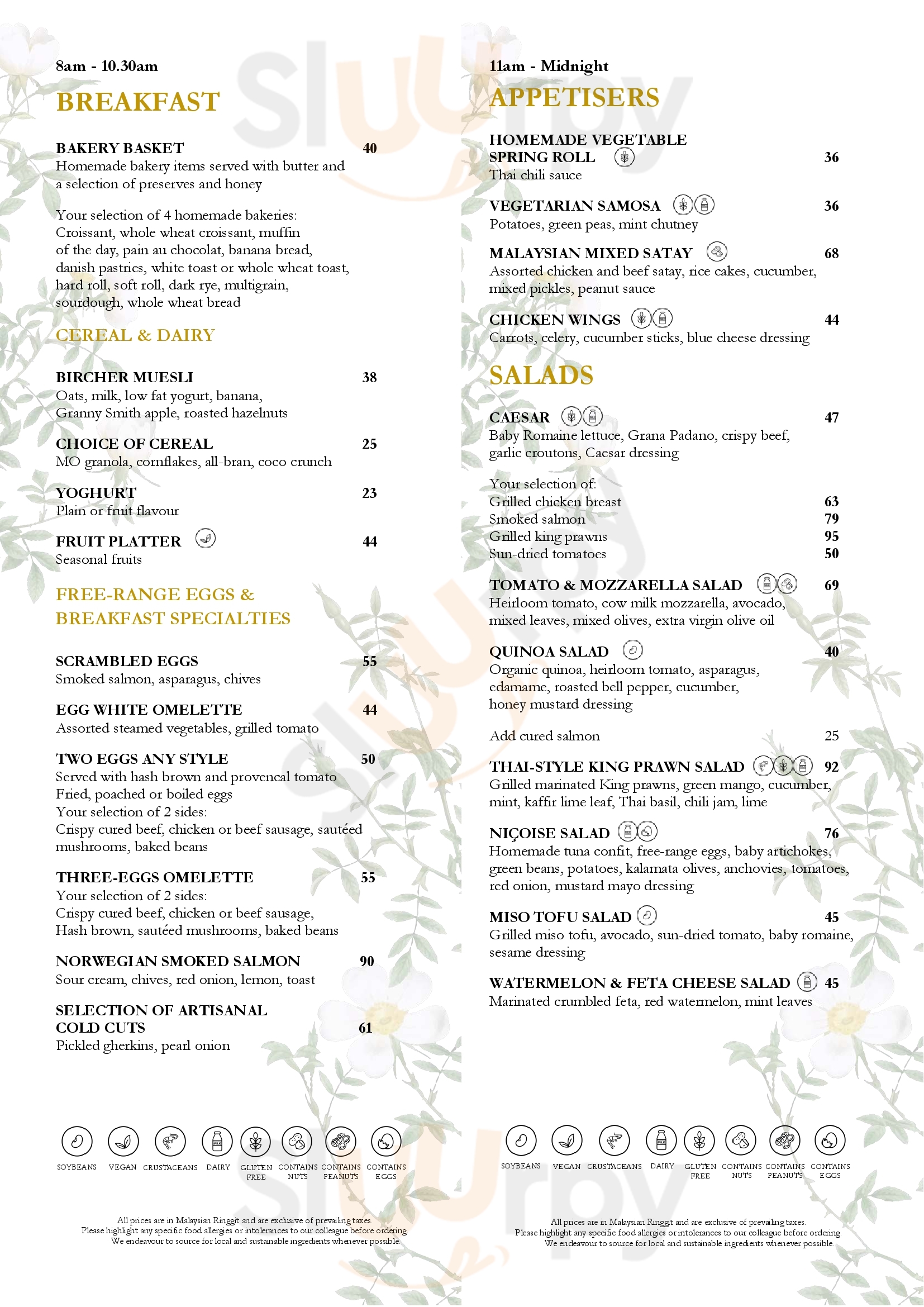 Mandarin Grill Kuala Lumpur Menu - 1