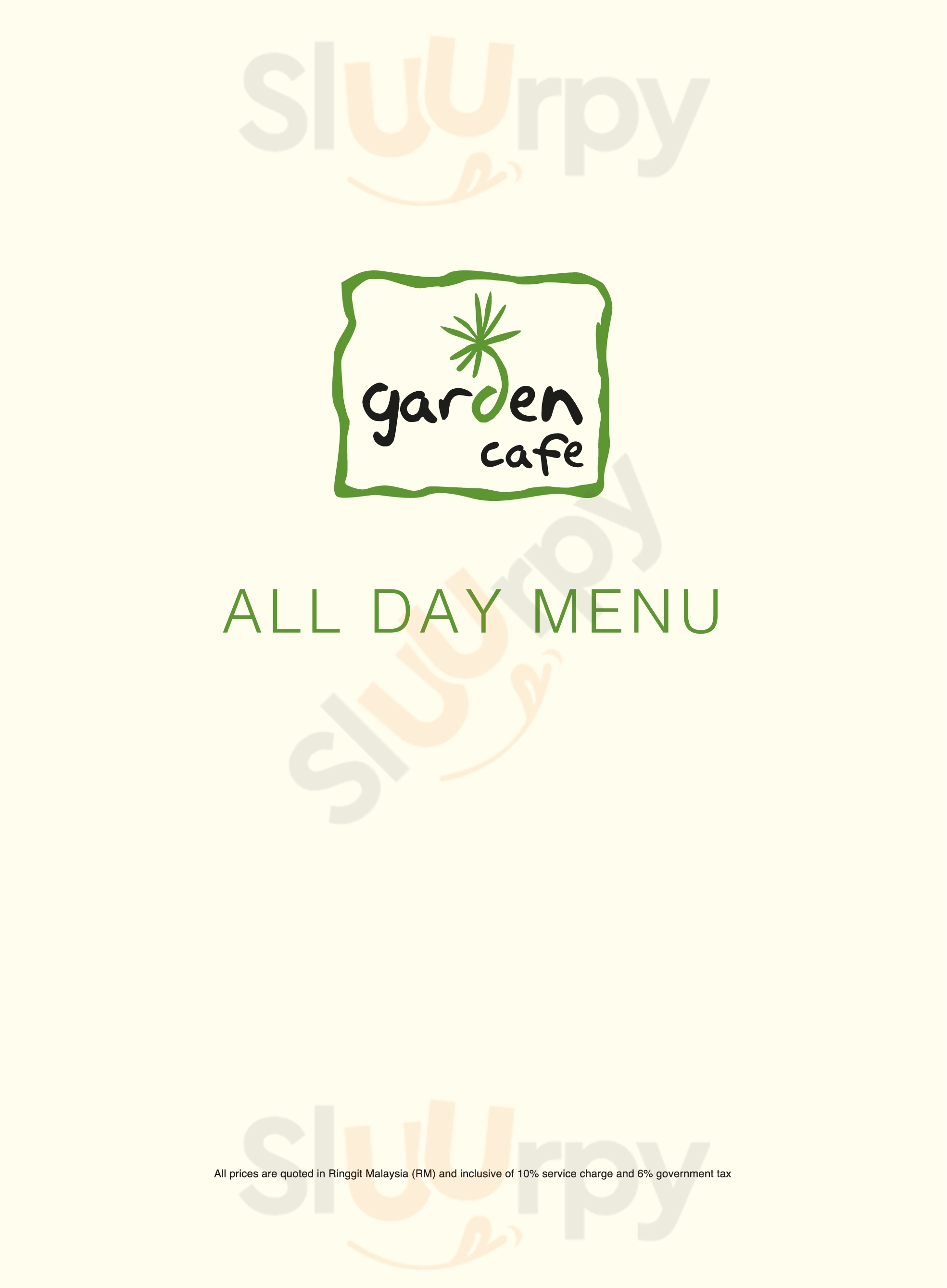Garden Cafe Penang Menu - 1
