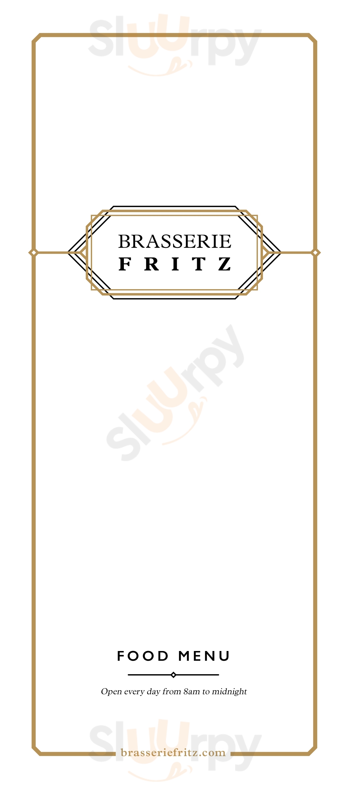 Brasserie Fritz Kuala Lumpur Menu - 1