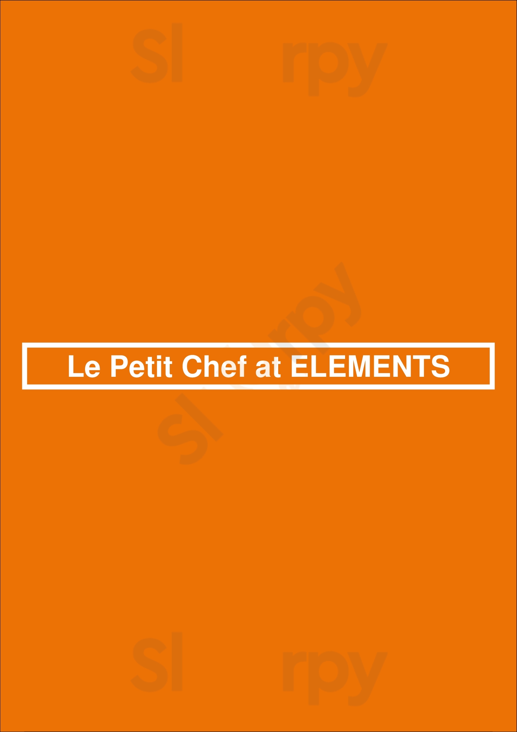Le Petit Chef At Elements Kuala Lumpur Menu - 1