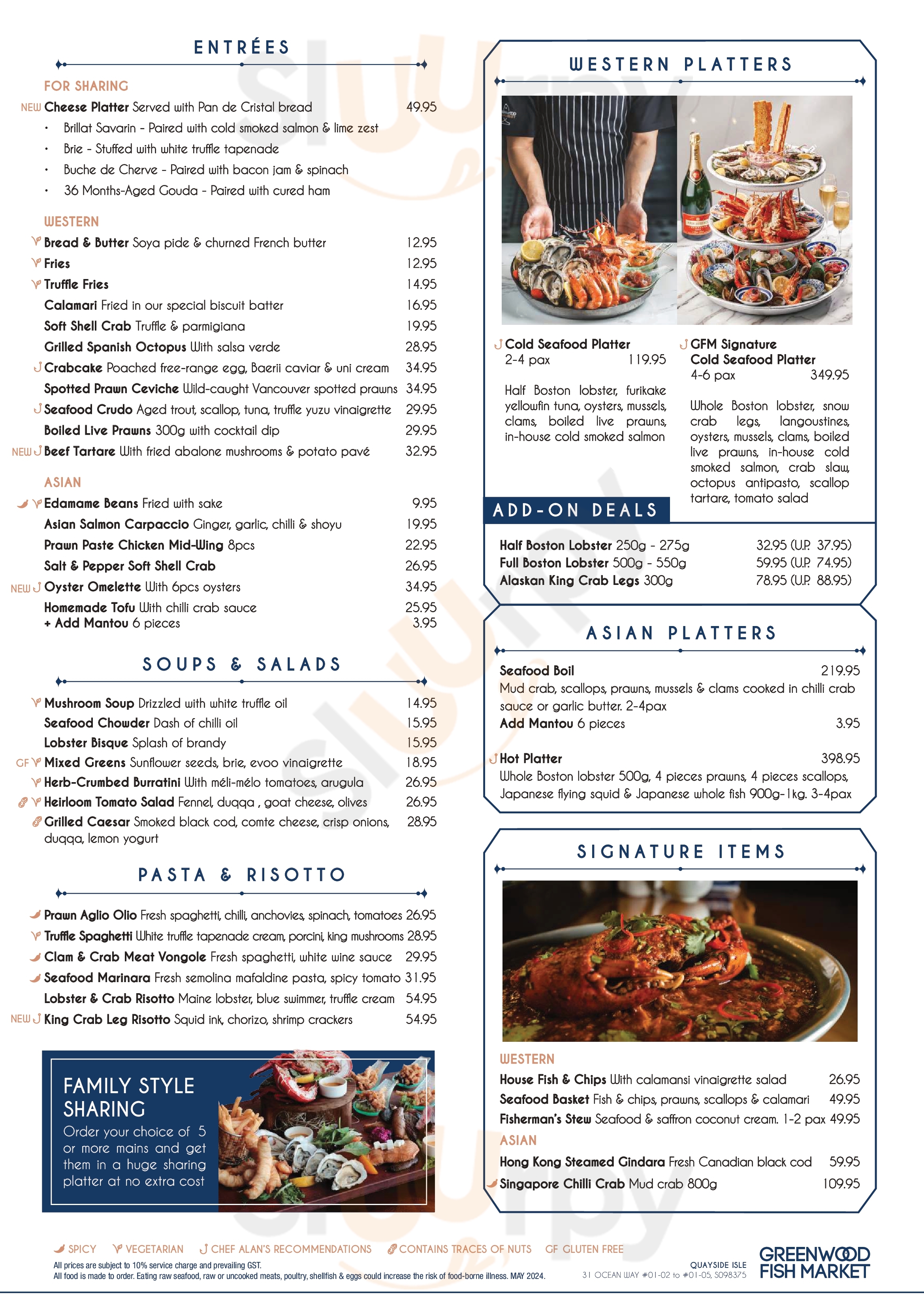 Greenwood Fish Market @quayside Isle Sentosa Island Menu - 1