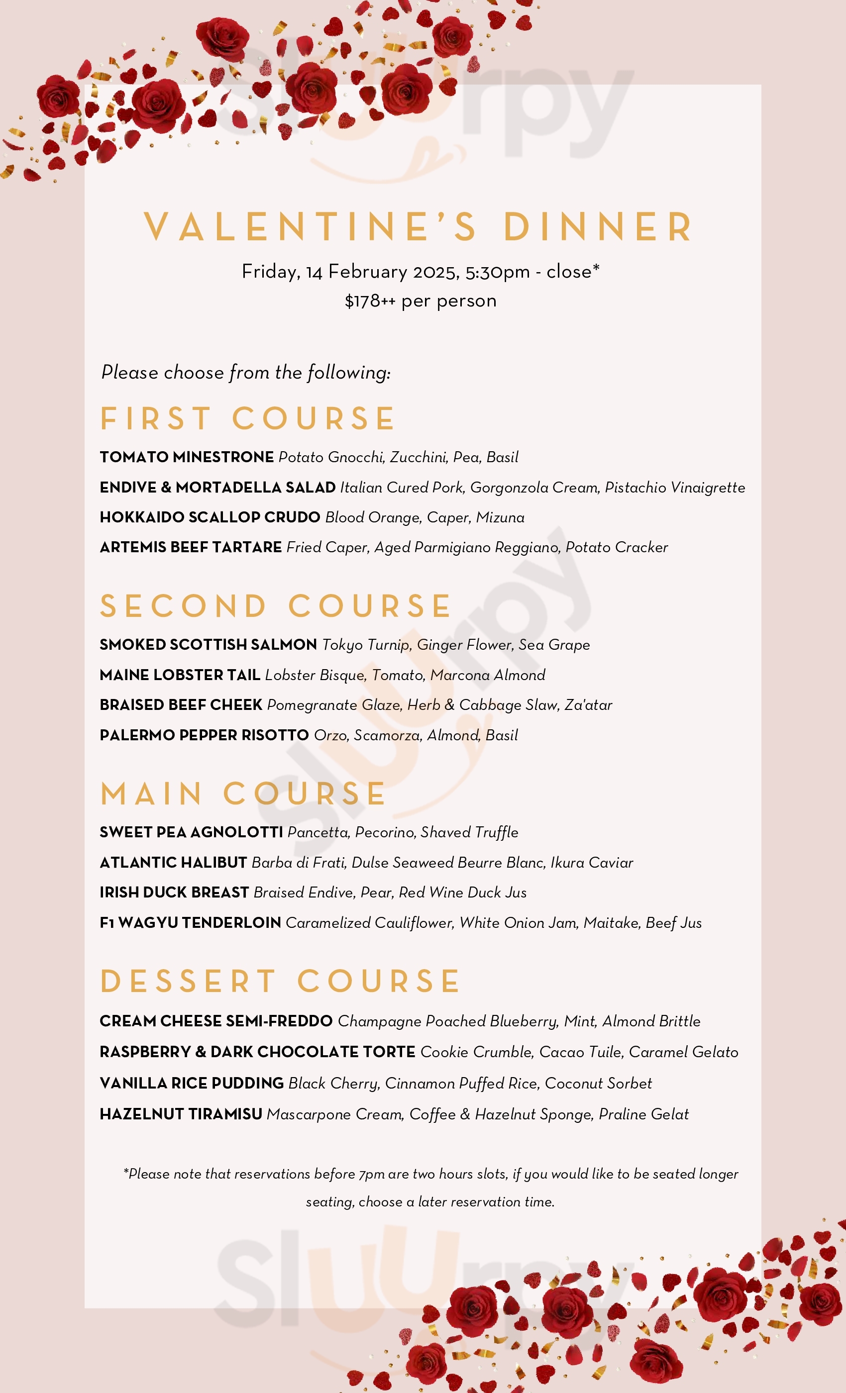 Artemis Grill & Sky Bar Singapore Menu - 1