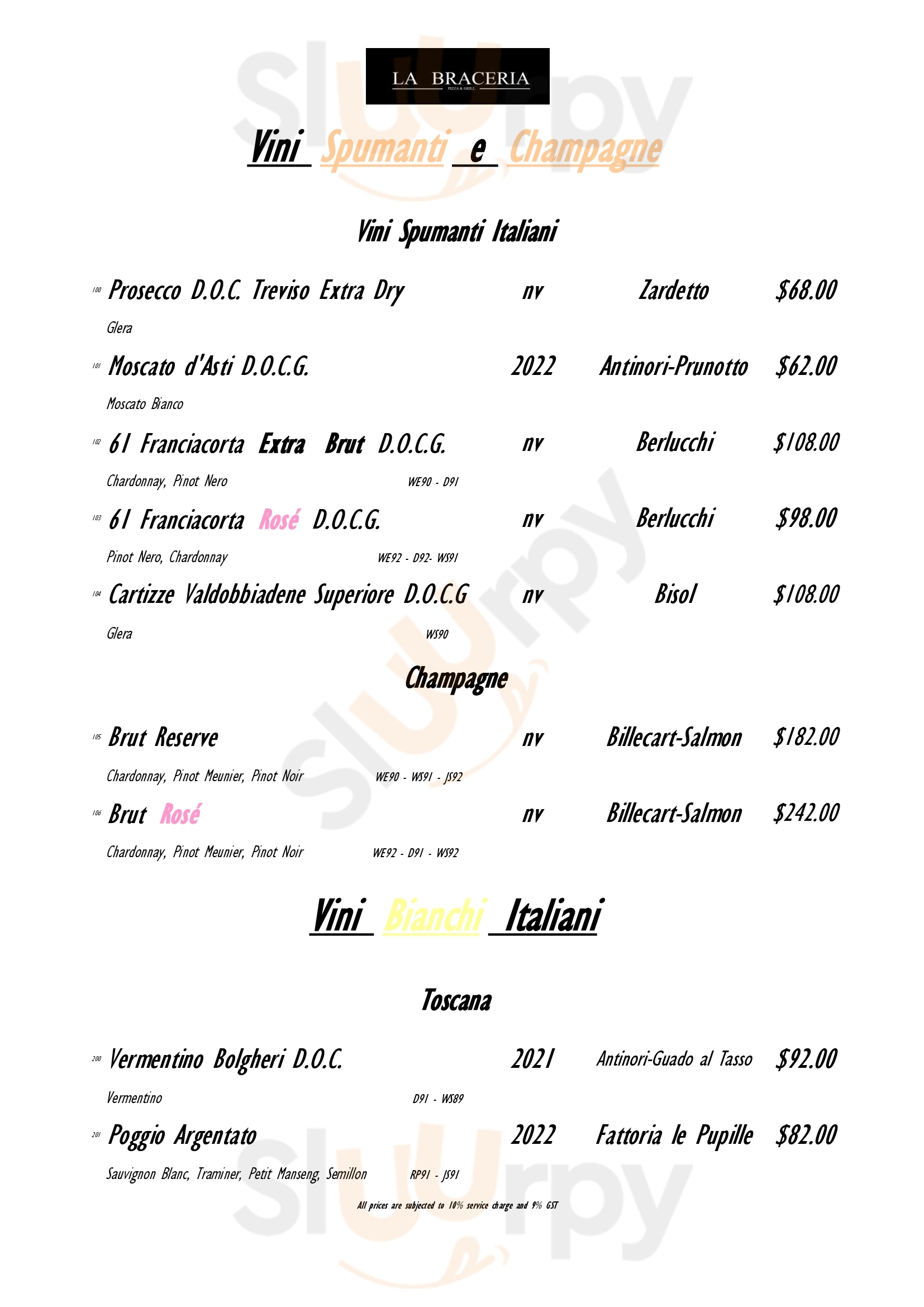 Limoncello Pizza And Grill Singapore Menu - 1