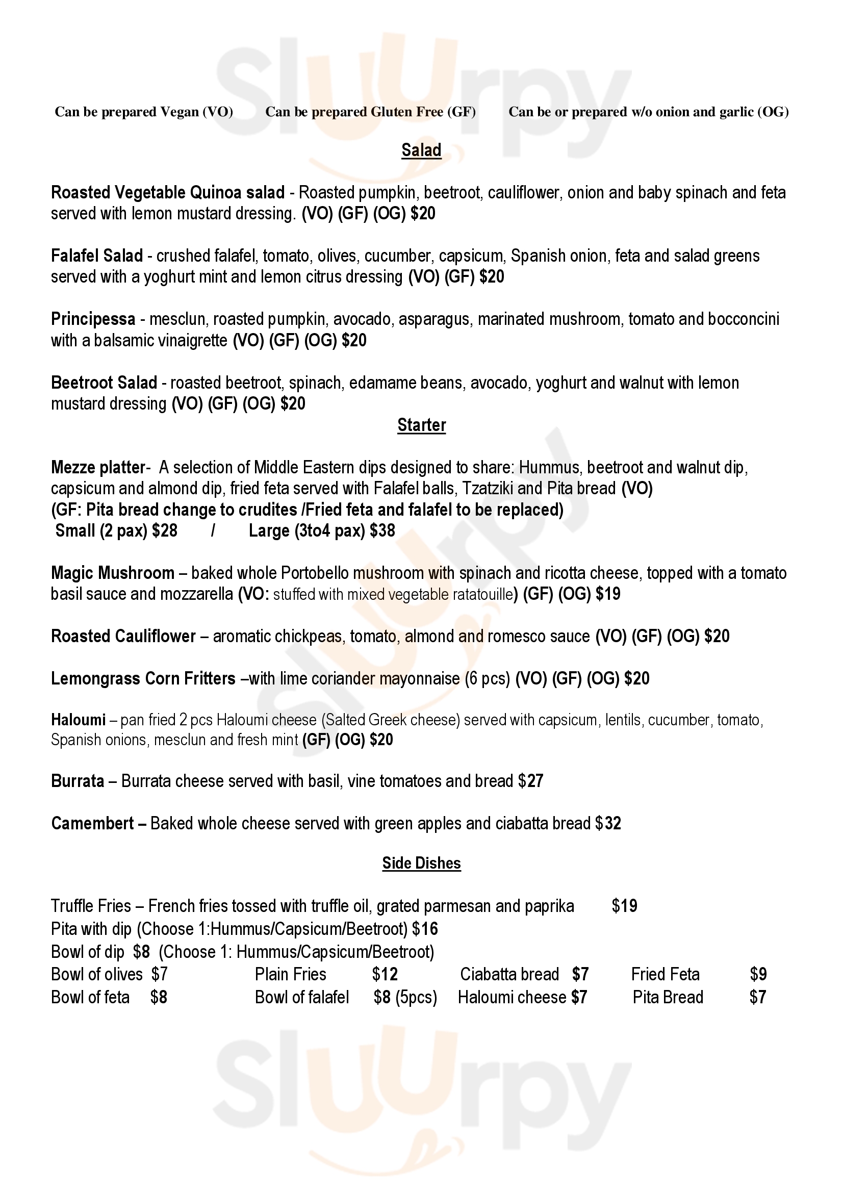 Original Sin Singapore Menu - 1