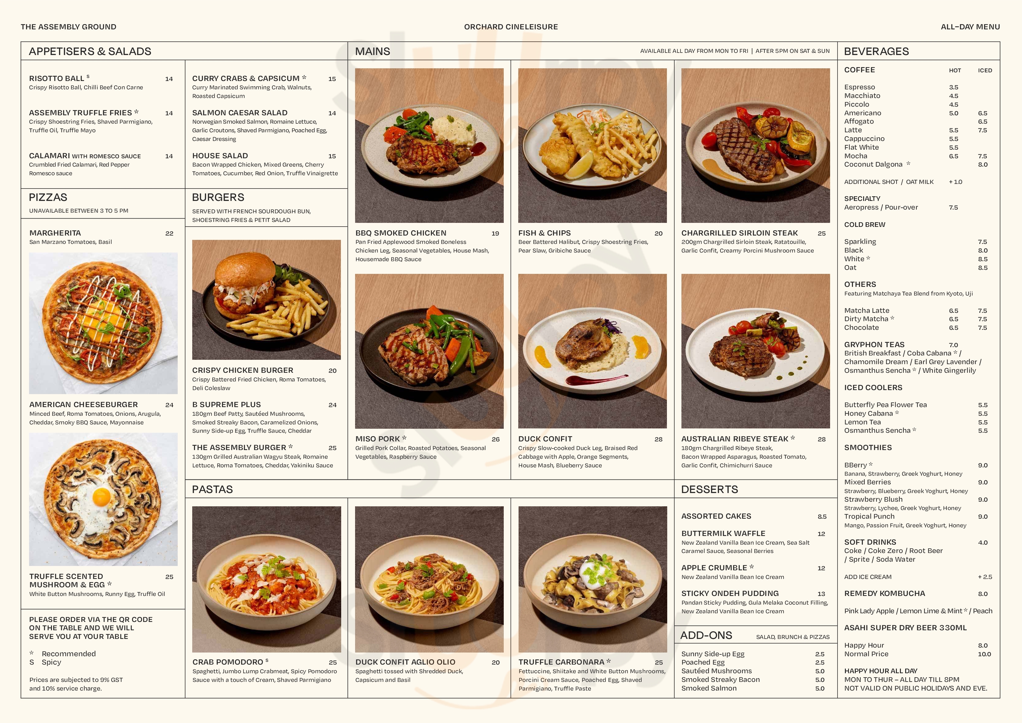 The Assembly Ground, The Cathay Singapore Menu - 1
