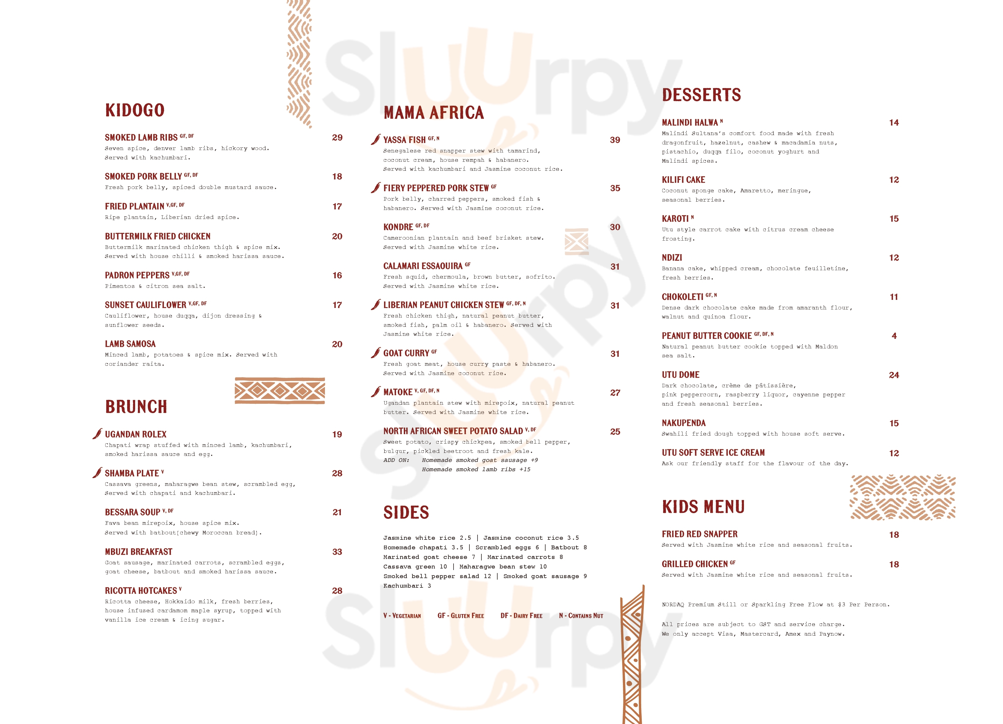 Kafe Utu Singapore Menu - 1