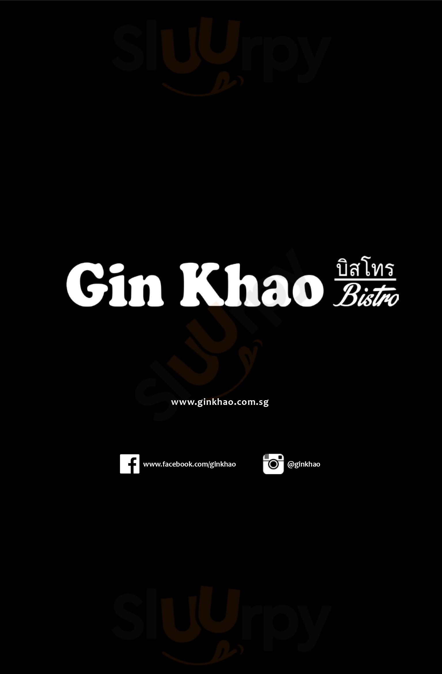 Gin Khao Bistro Singapore Menu - 1