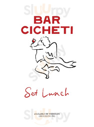 Bar Cicheti menu
