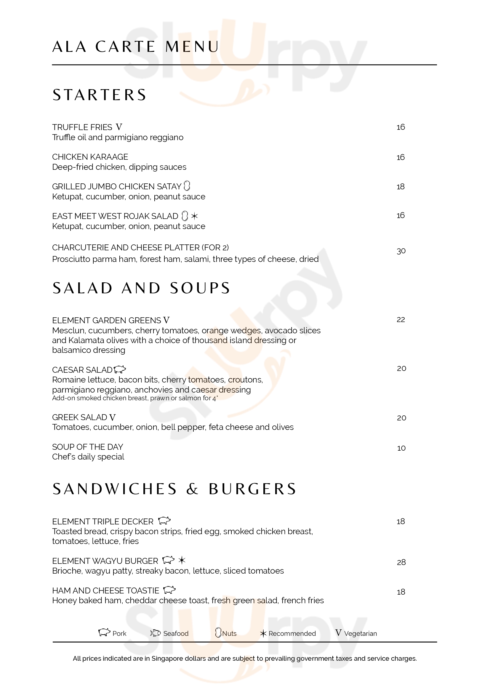 Main Menu - Zzapi Bistro & Bar