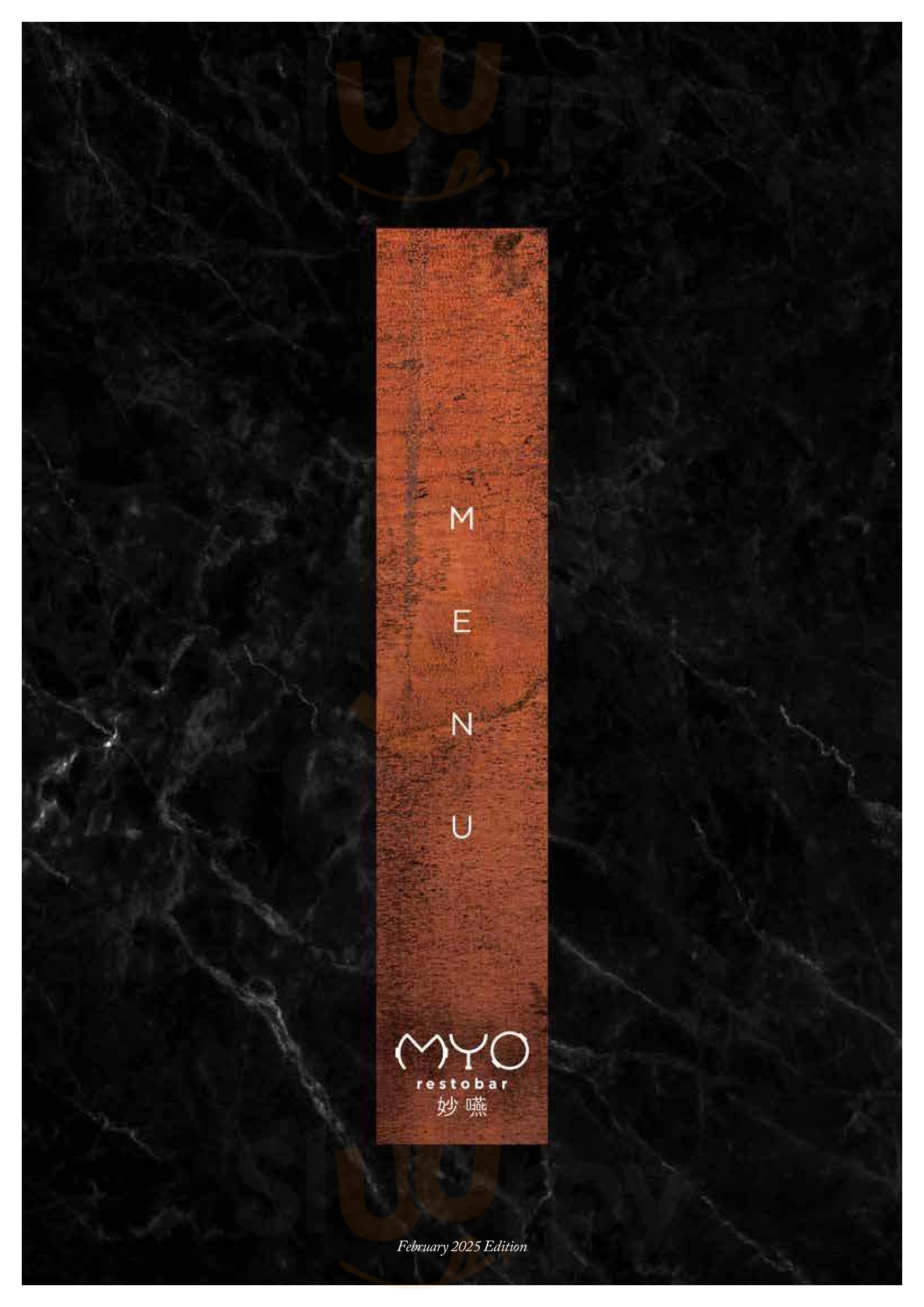 Main Menu - Myo Restobar