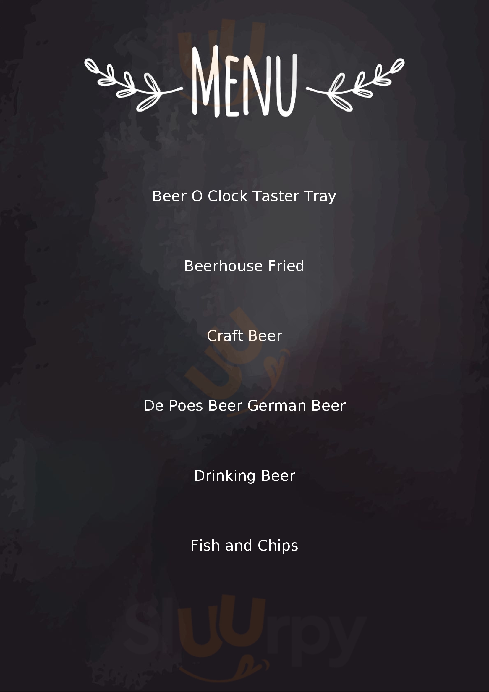 Beerhouse On Long Cape Town Central Menu - 1