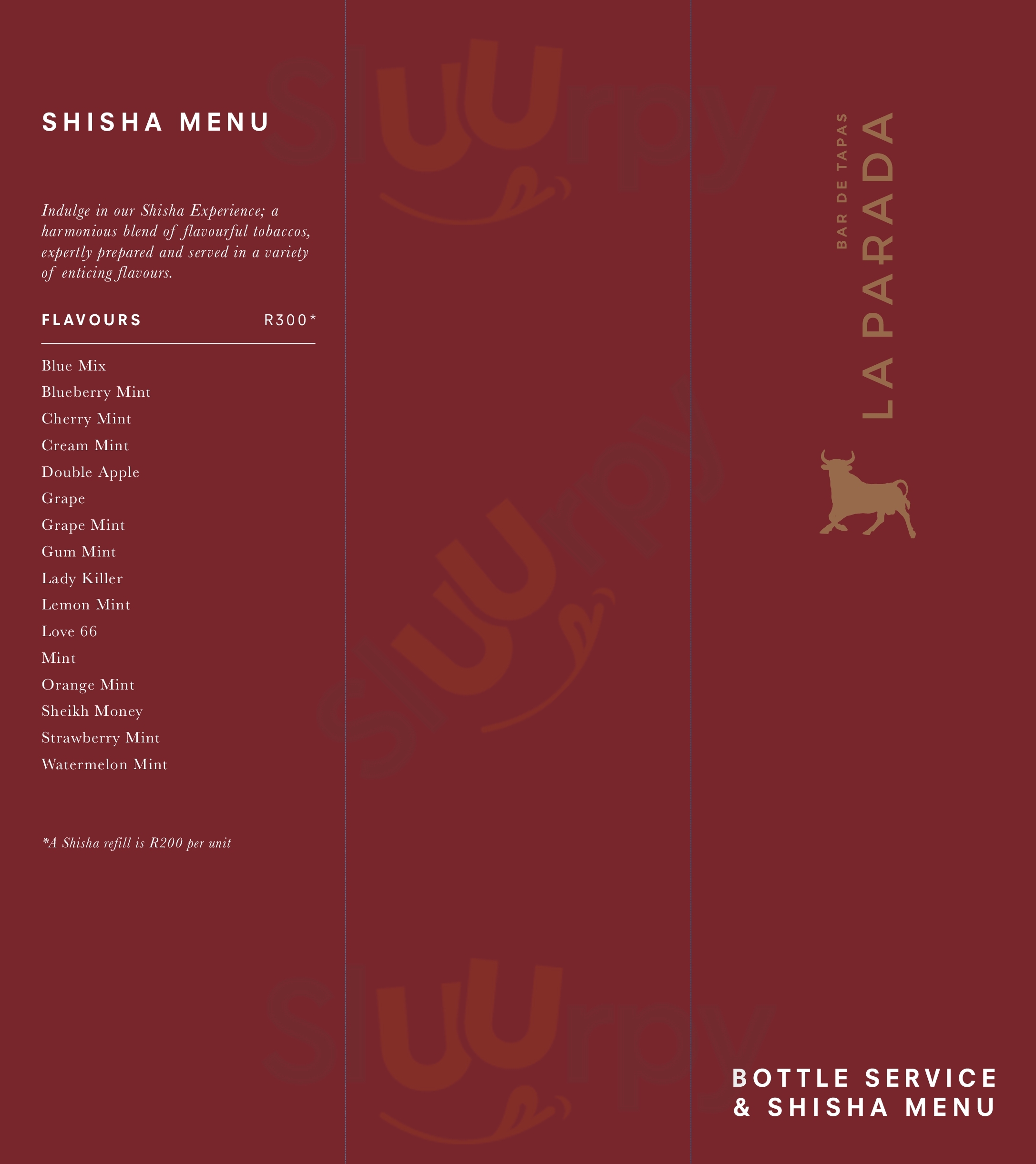 La Parada Bree Street Cape Town Central Menu - 1