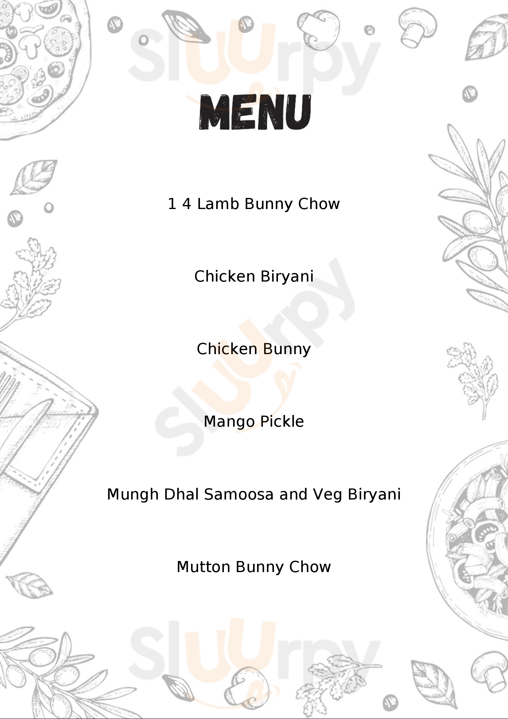 Curry And All Sandton Menu - 1