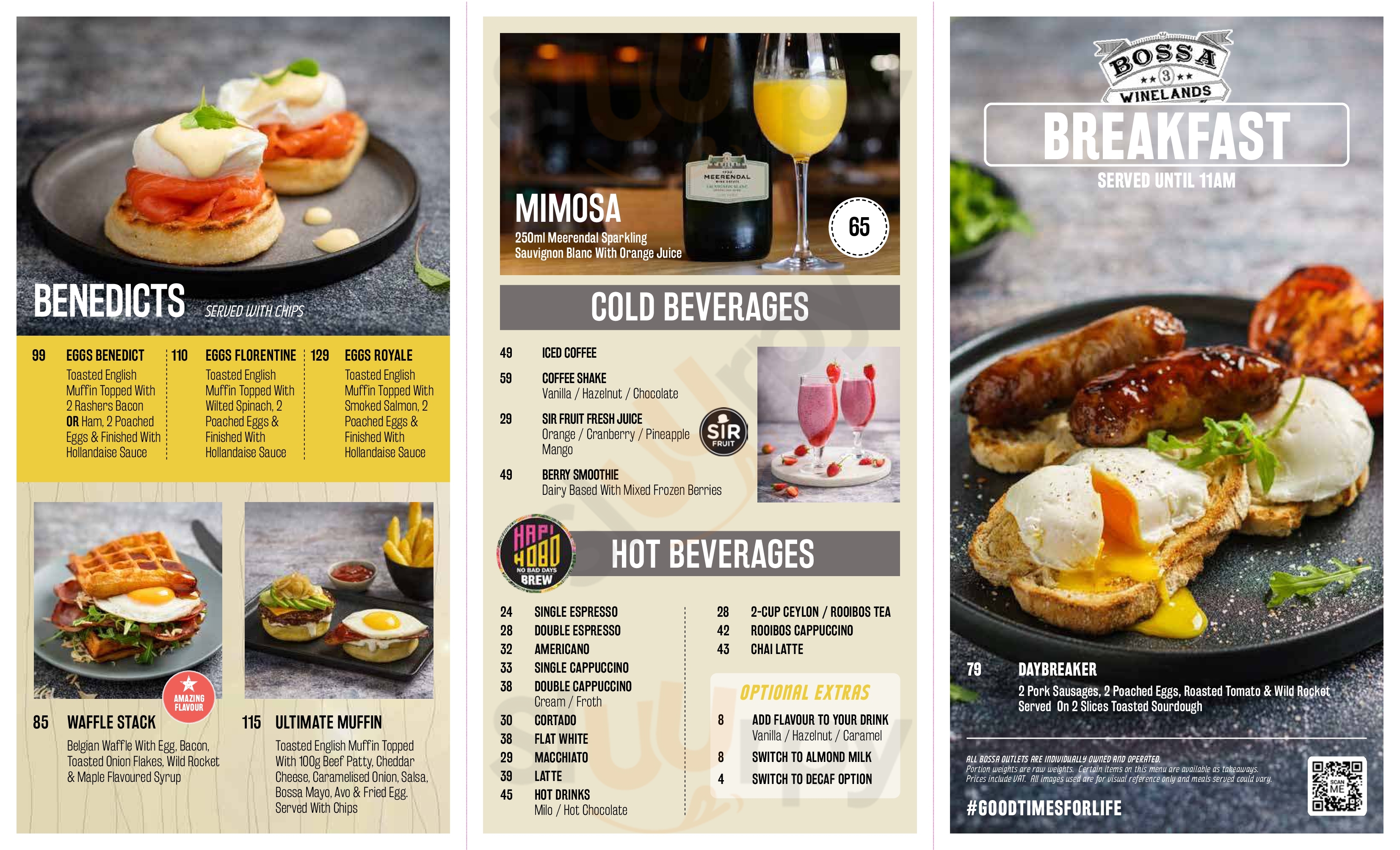 Meerendal Cape Town Central Menu - 1