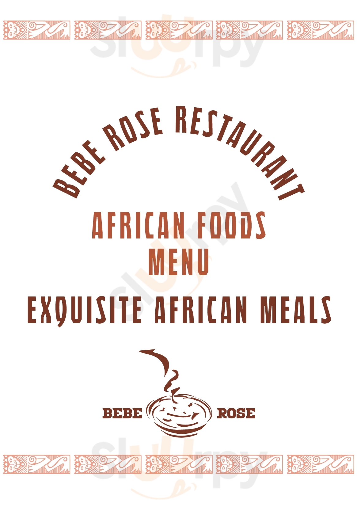 Bebe Rose Restaurant Cape Town Central Menu - 1