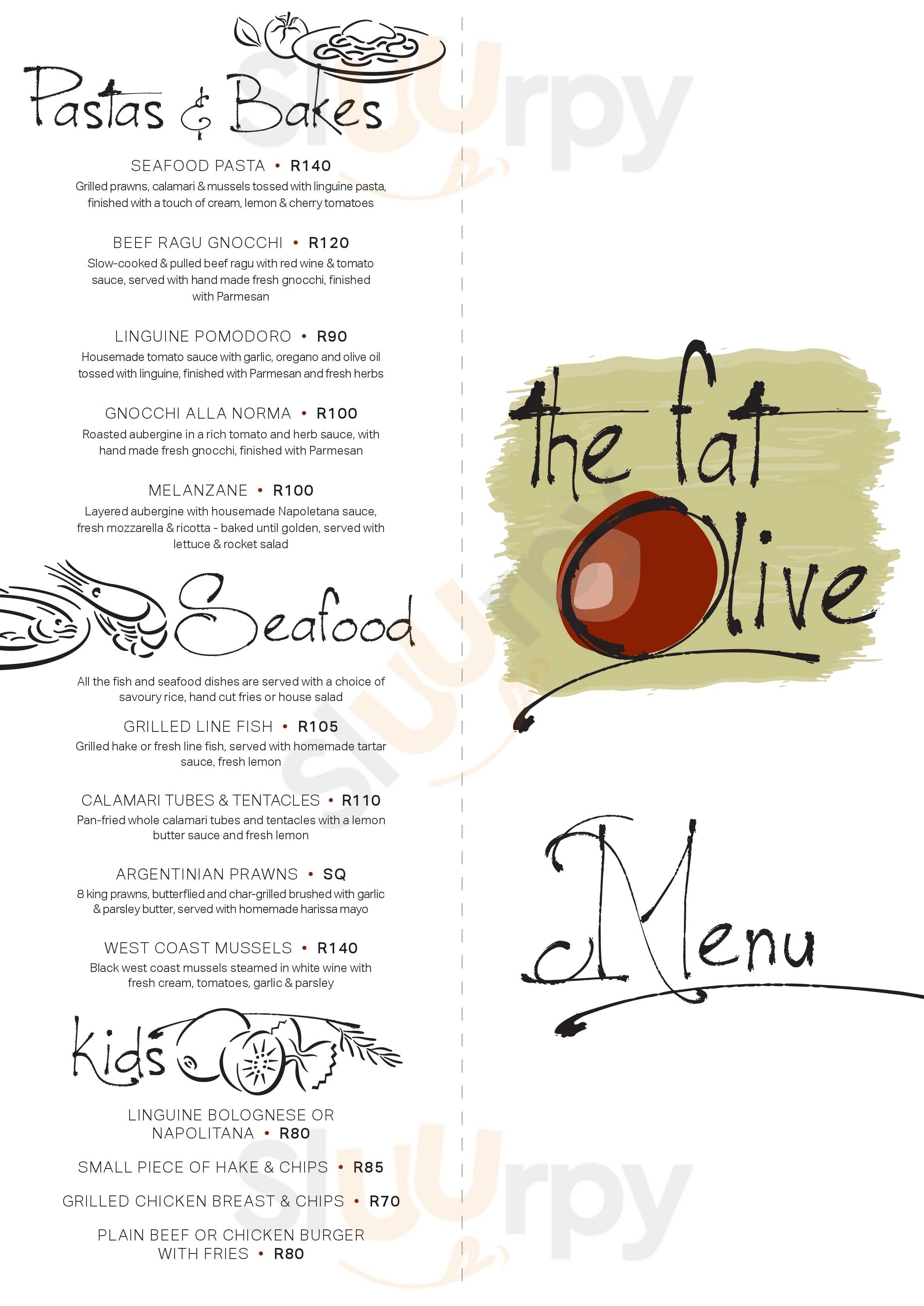 The Fat Olive Restaurant Lanseria Menu - 1