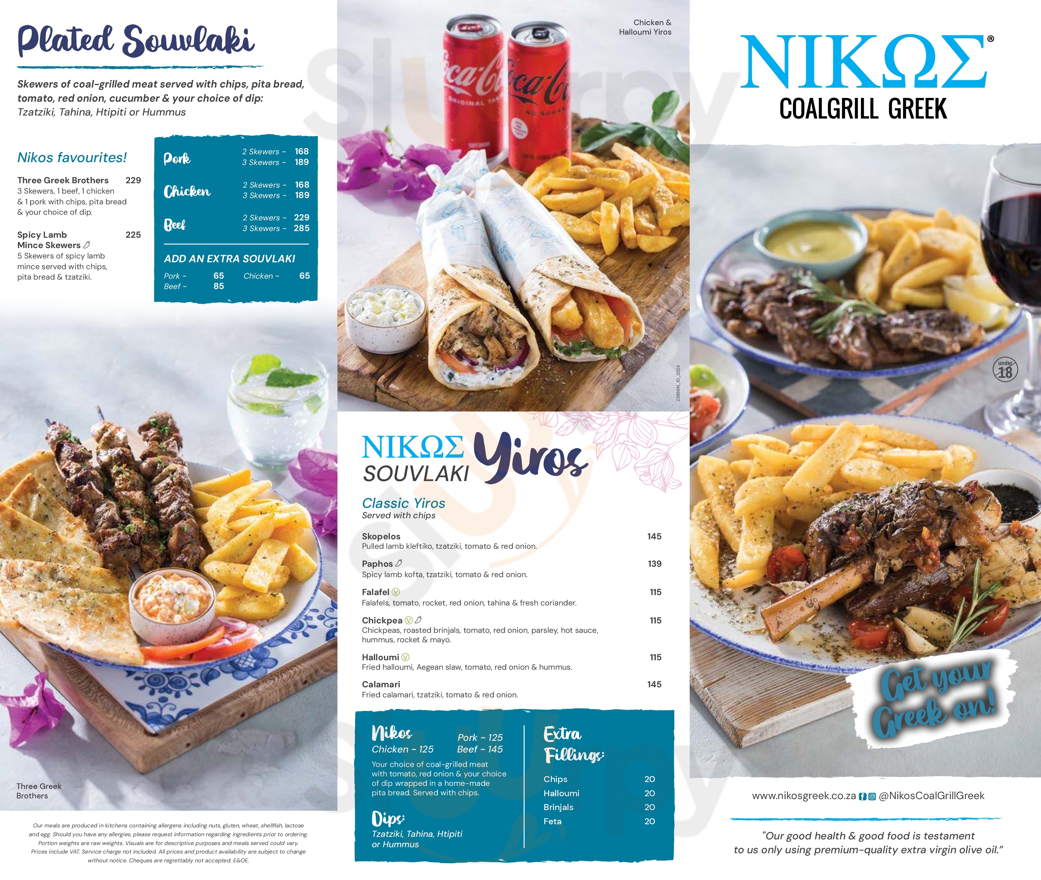 Nikos Urban Greek Food Johannesburg Menu - 1
