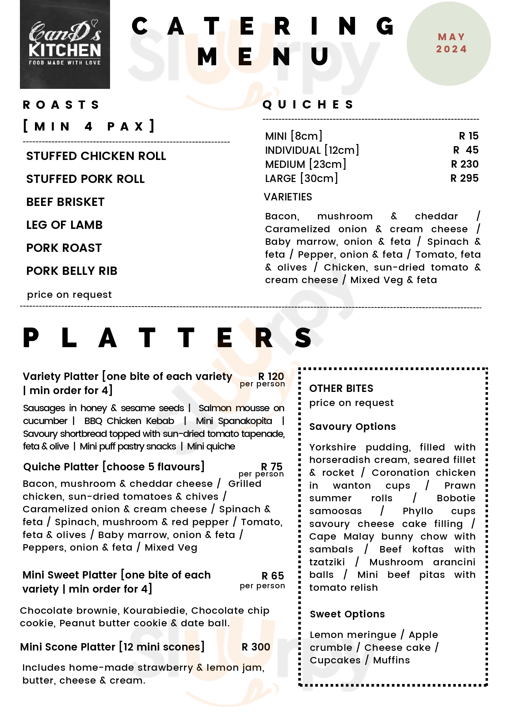 Cand's Kitchen Hermanus Menu - 1