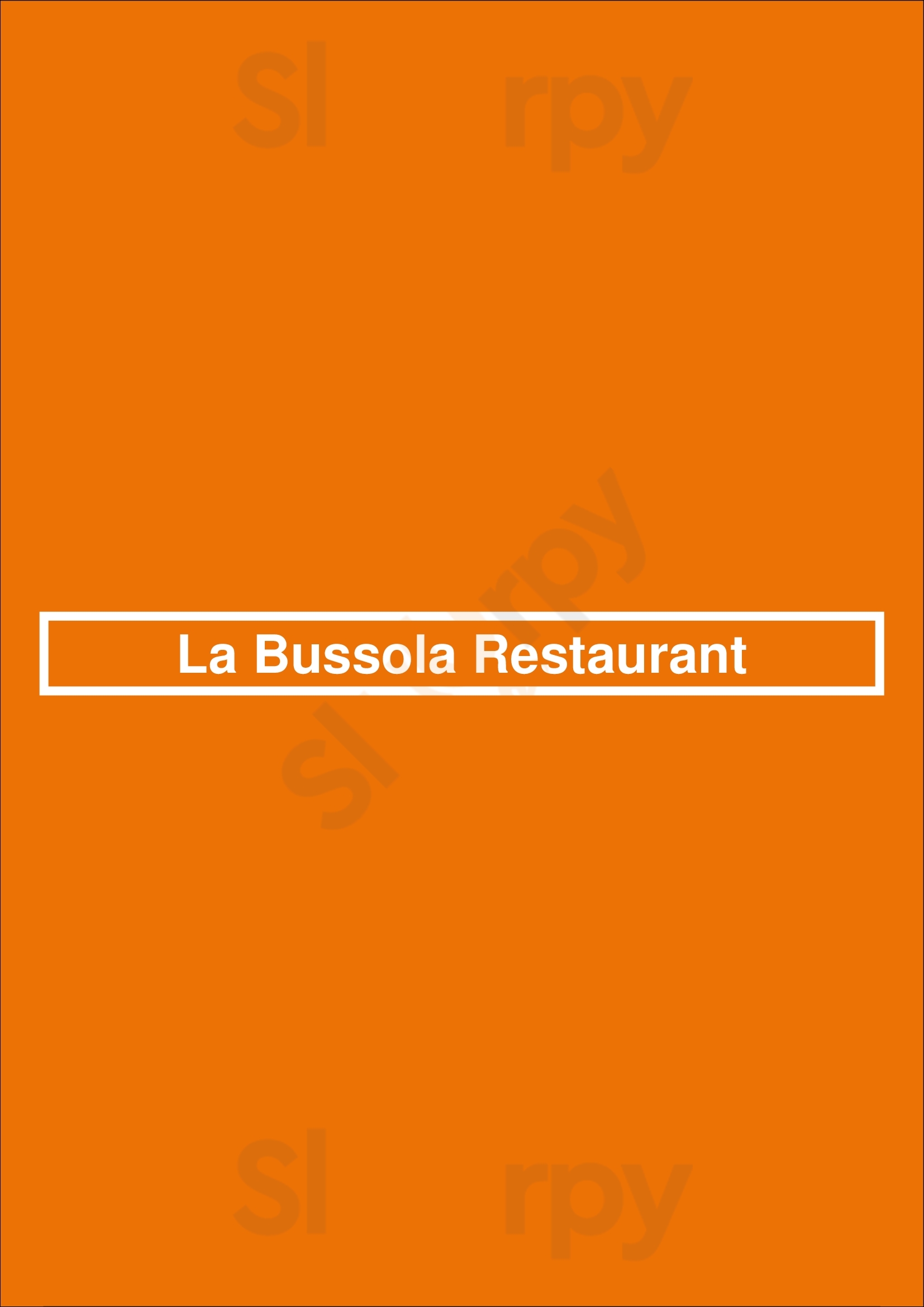 La Bussola Restaurant Kelowna Menu - 1