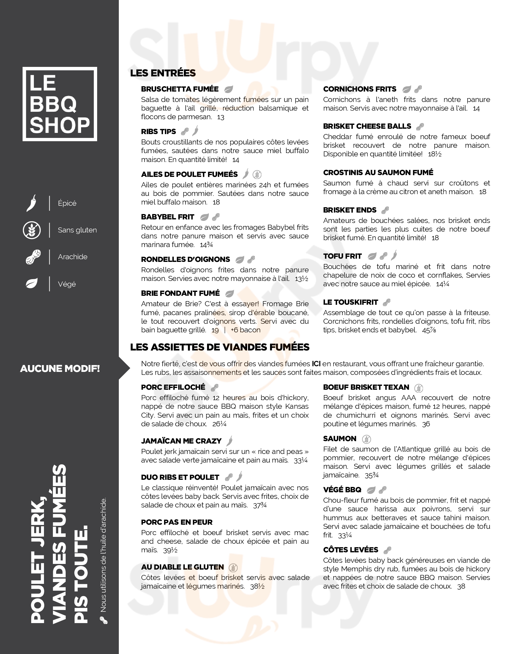 Le Bbq Shop Gatineau Menu - 1