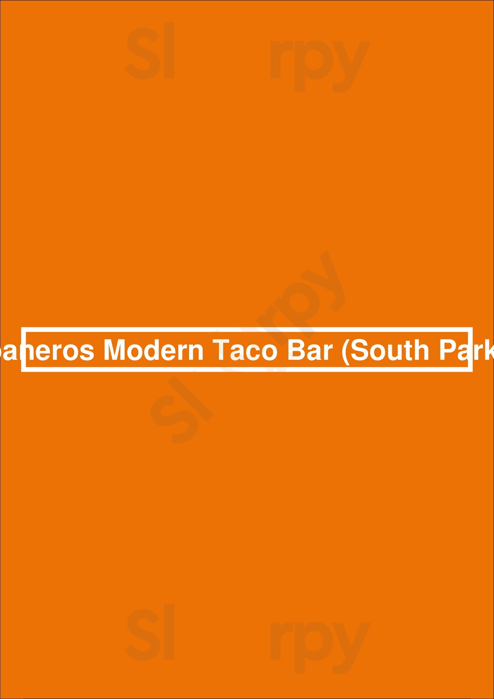 Habaneros Modern Taco Bar Halifax Menu - 1