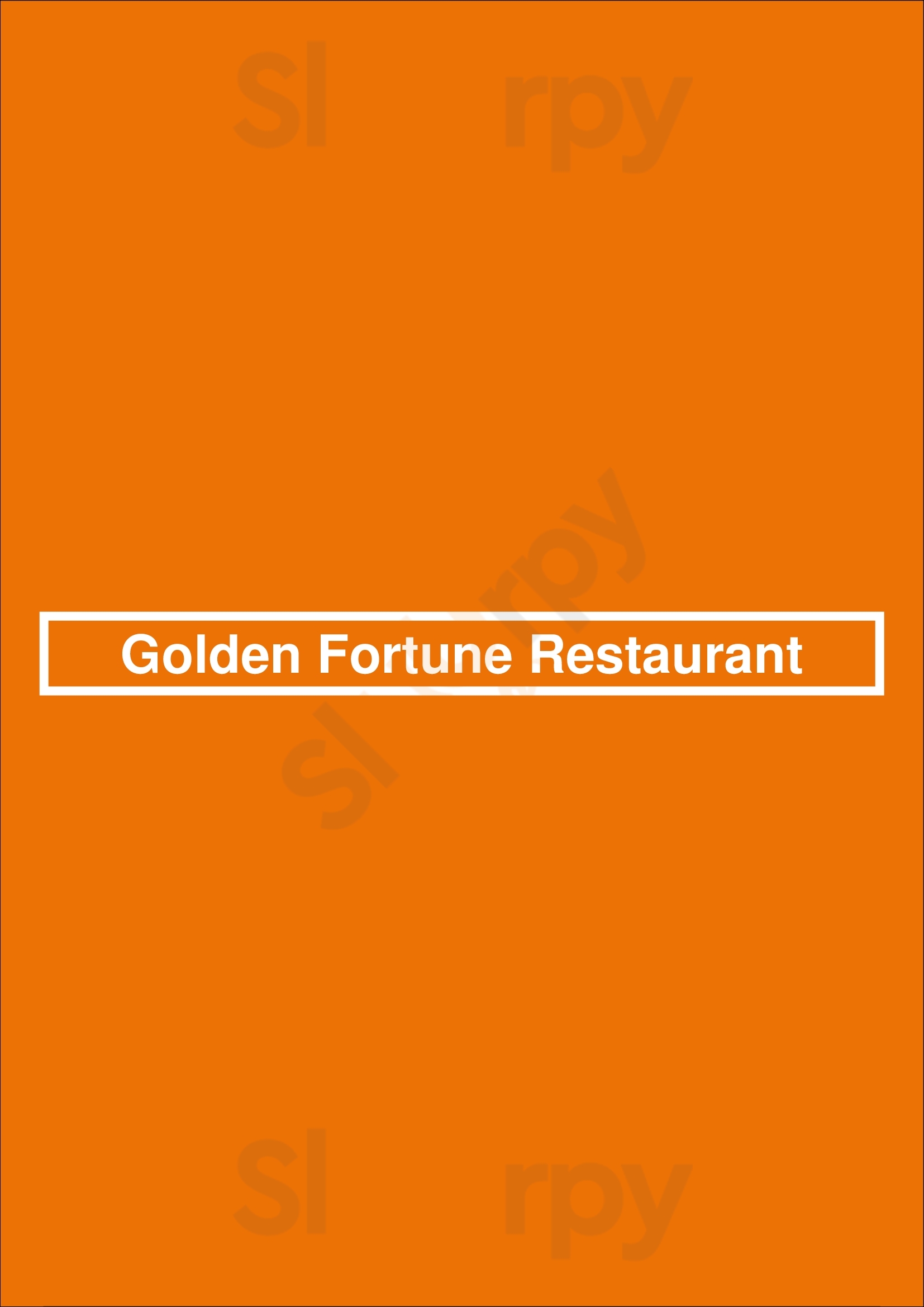 Golden Fortune Restaurant Halifax Menu - 1