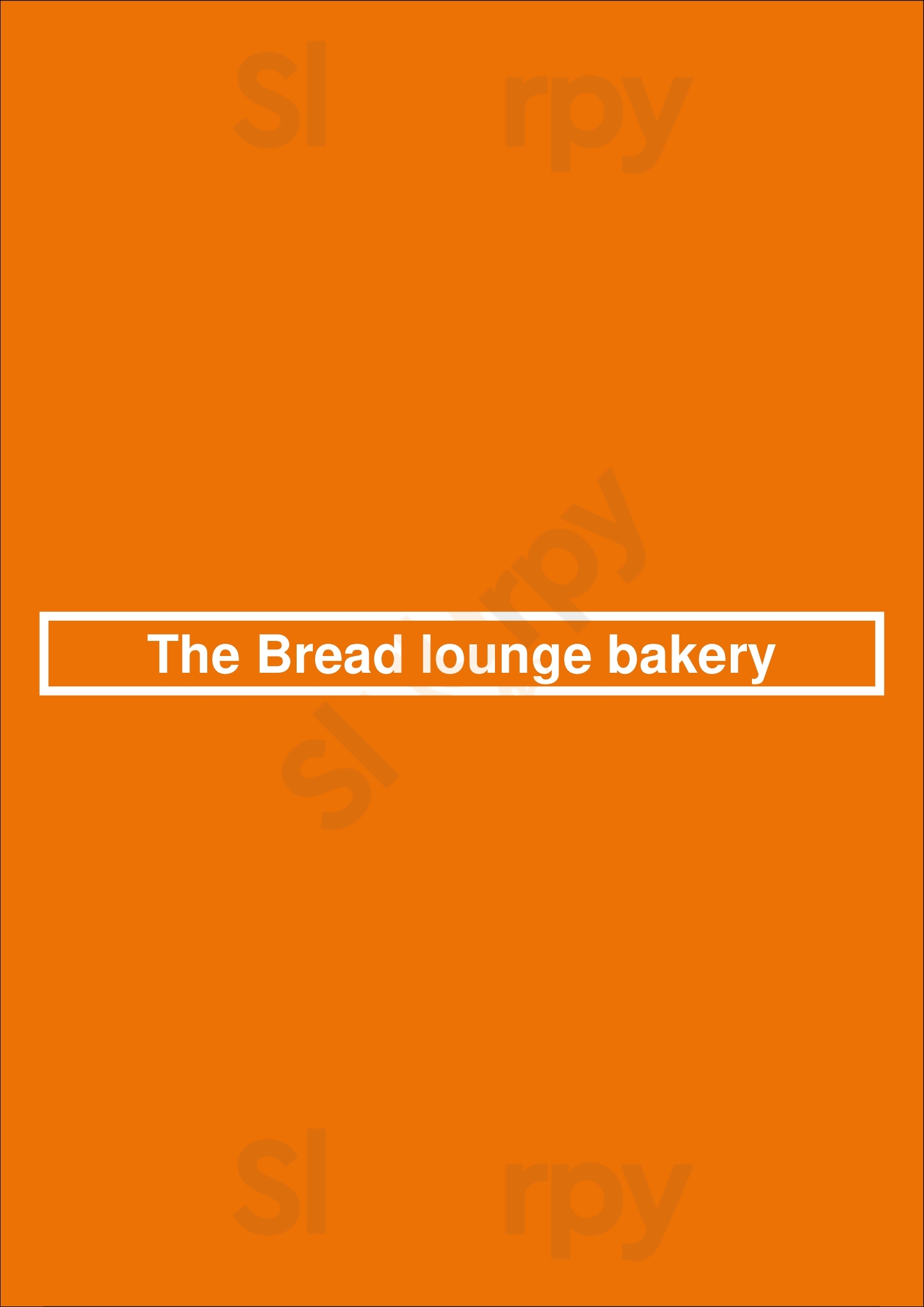 The Bread Lounge Bakery Halifax Menu - 1
