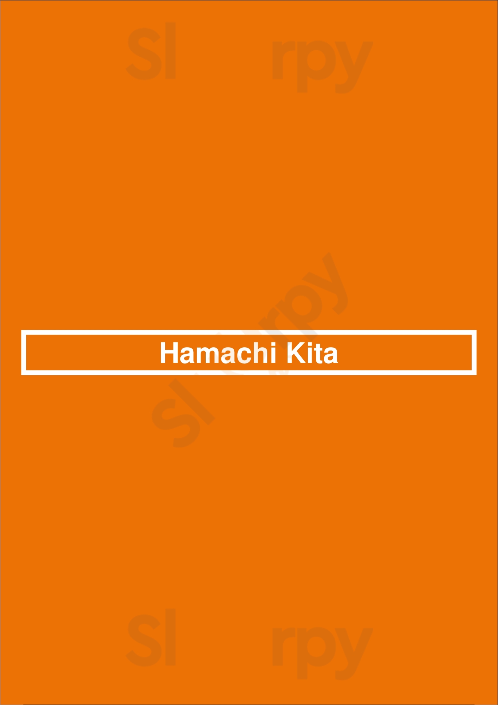 Hamachi Kita Halifax Menu - 1